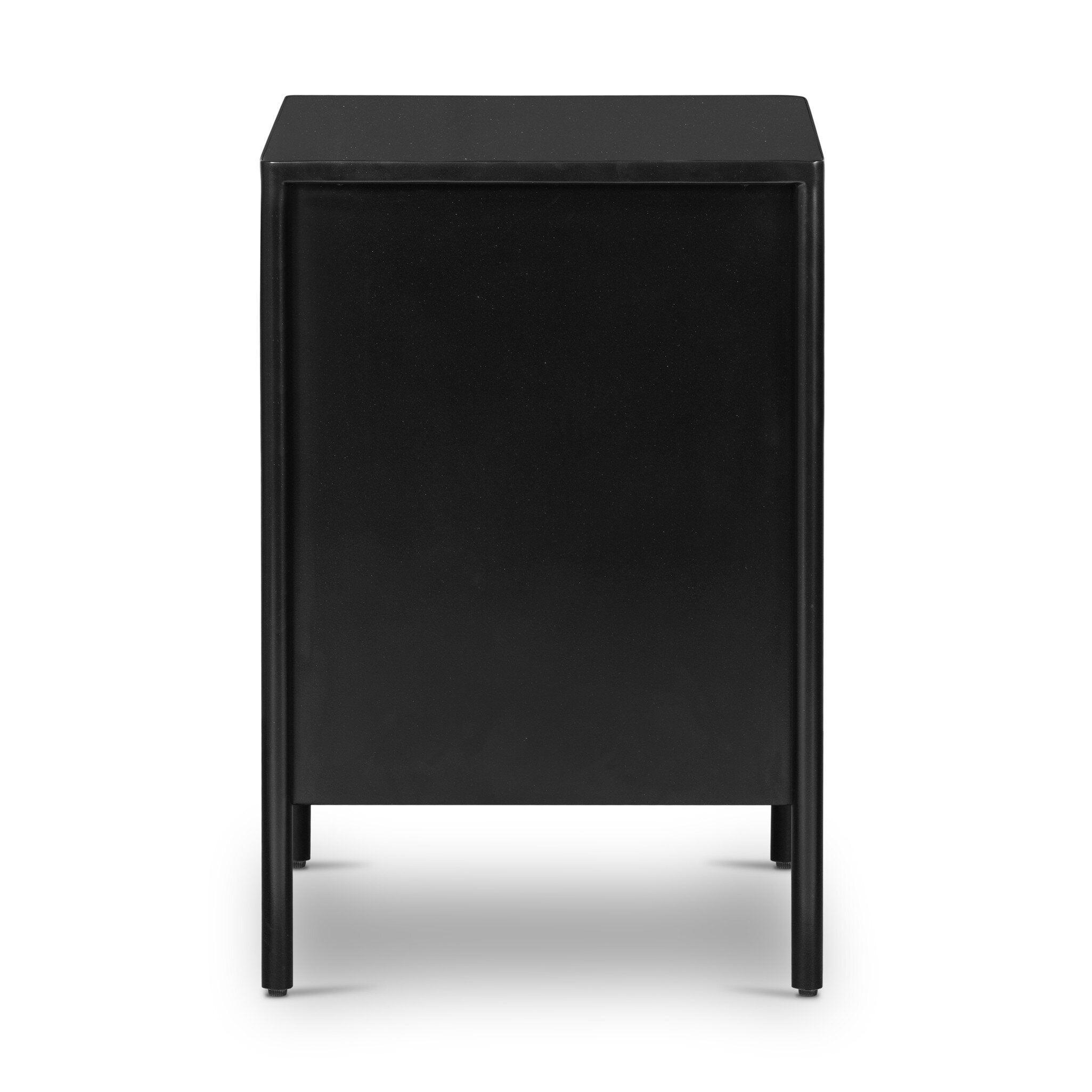 Four Hands Soto Nightstand — Black-Weathered Bronze