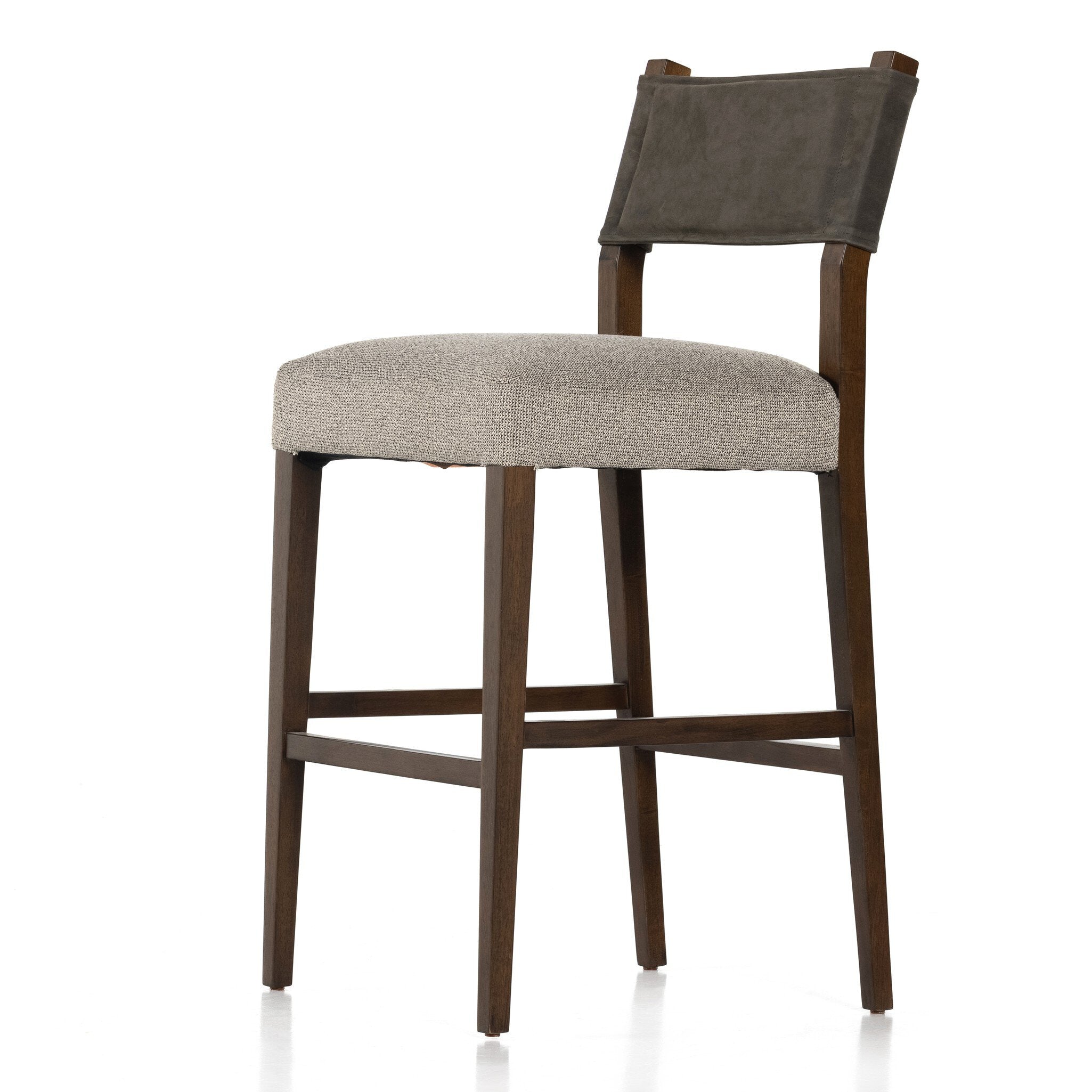 Four Hands Ferris Bar + Counter Stool — Nubuck Charcoal-Tulsa Ink-Antique Sable-Bar