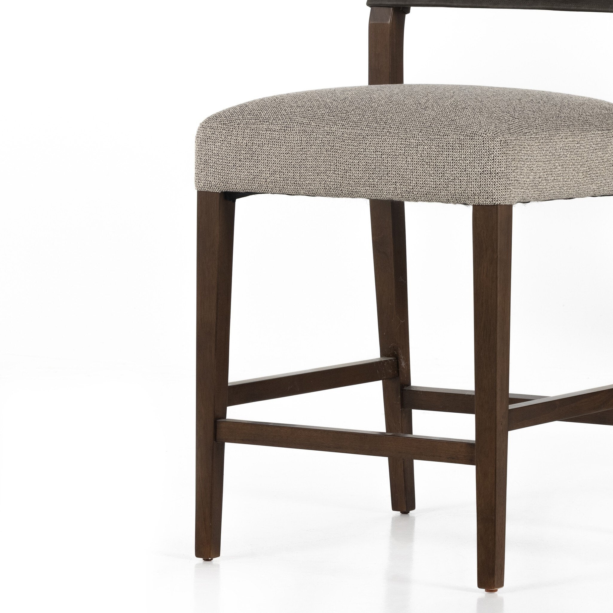 Four Hands Ferris Bar + Counter Stool — Nubuck Charcoal-Tulsa Ink-Antique Sable-Counter