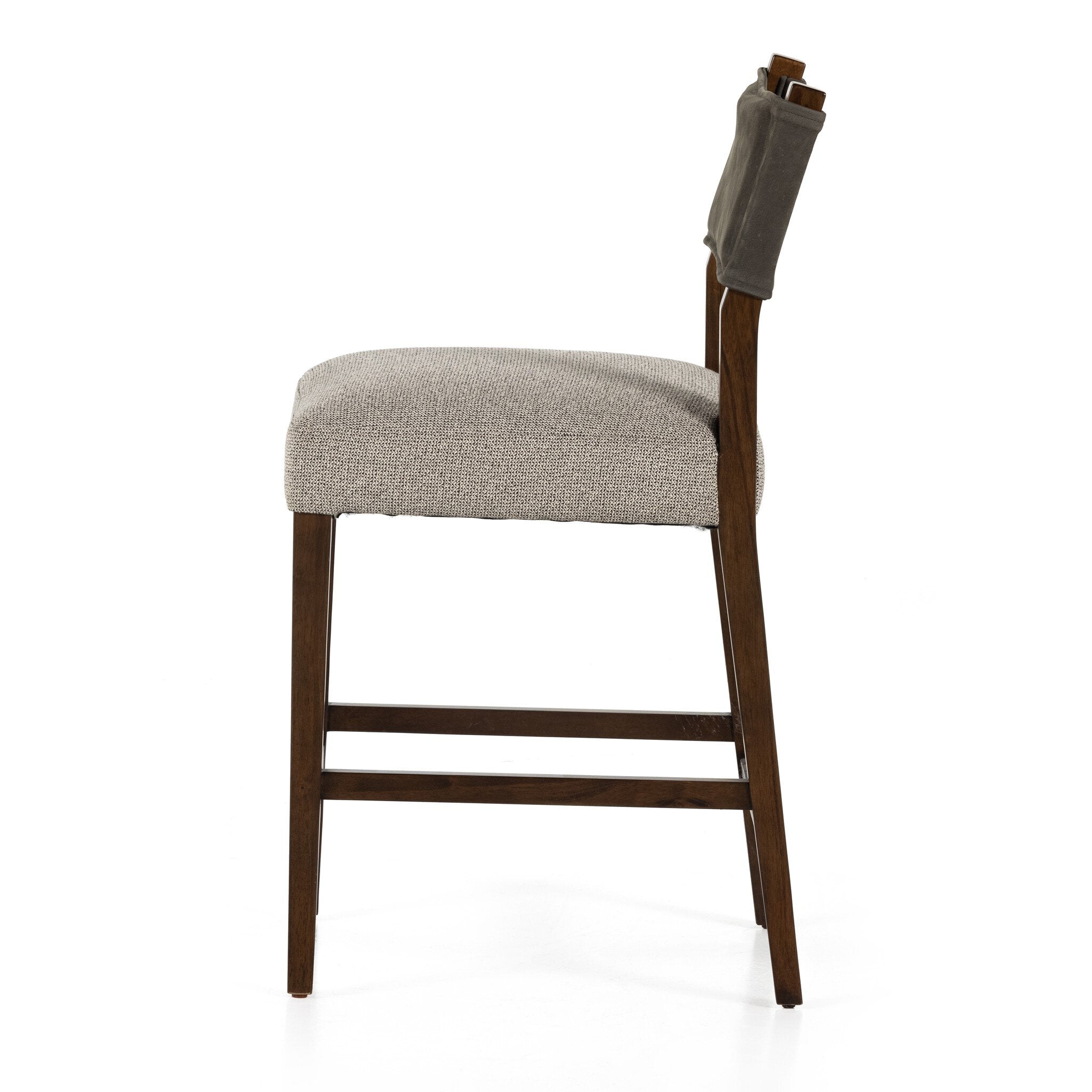 Four Hands Ferris Bar + Counter Stool — Nubuck Charcoal-Tulsa Ink-Antique Sable-Counter