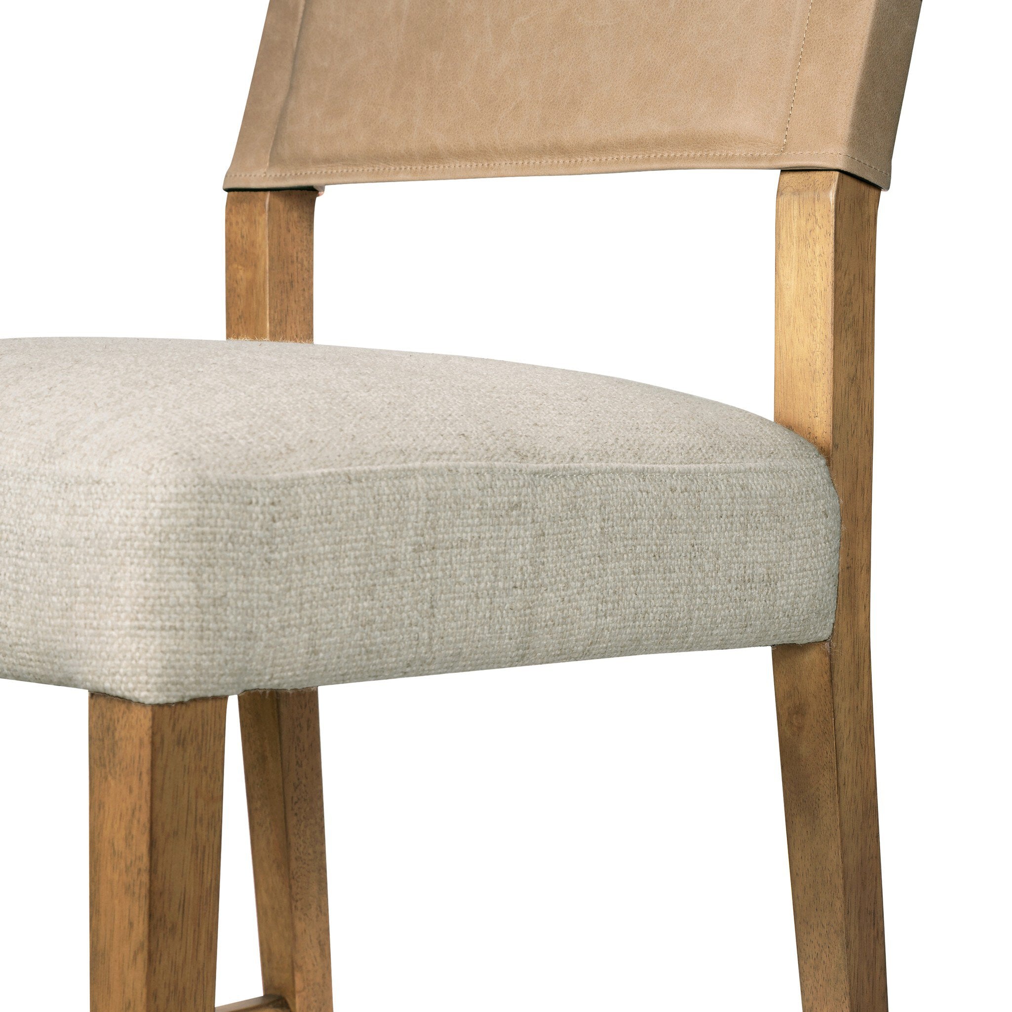 Four Hands Ferris Bar + Counter Stool — Winchester Beige-Thames Cream-Burnished Parawood-Counter