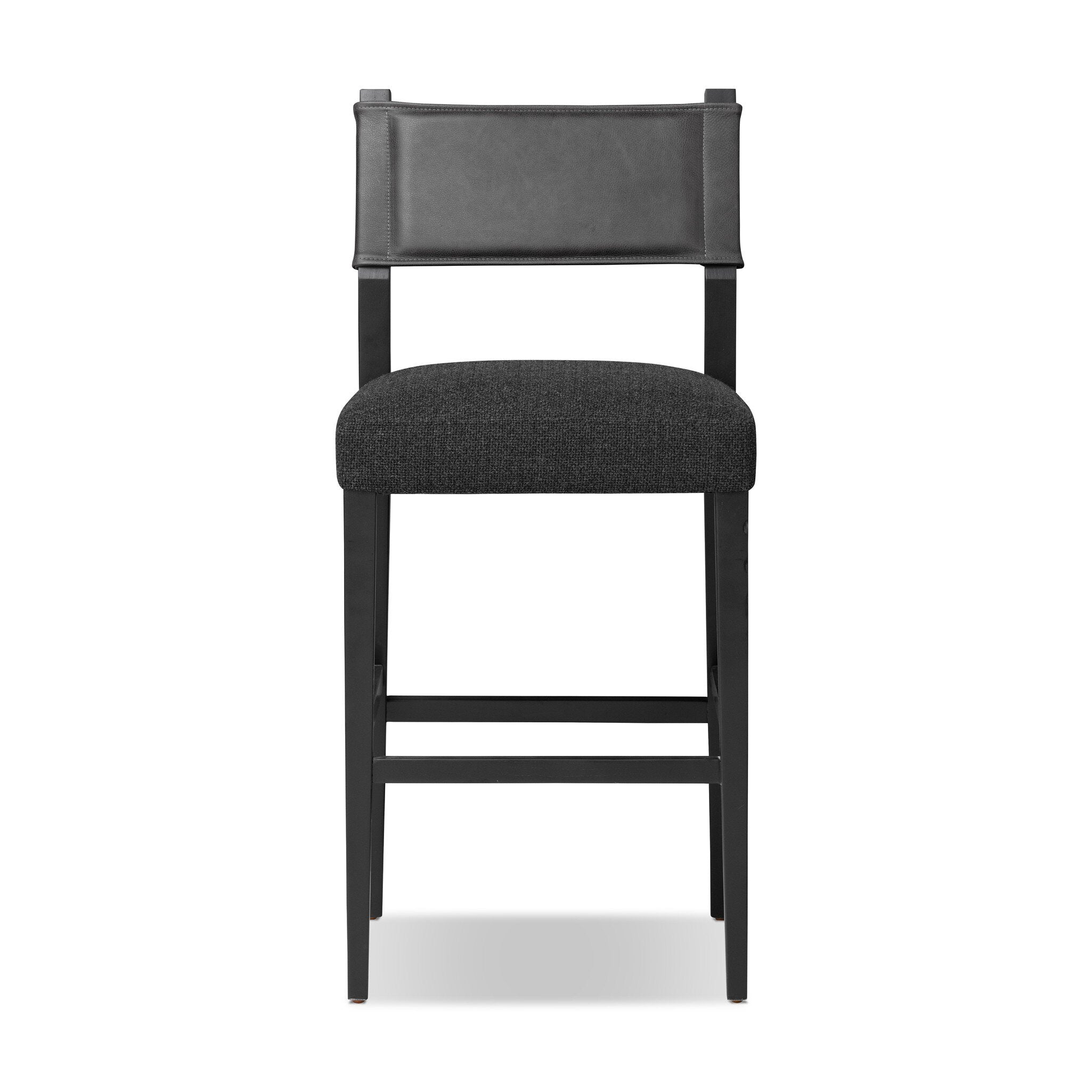 Four Hands Ferris Bar + Counter Stool — Palermo Black-Gibson Black-Black Ash-Bar