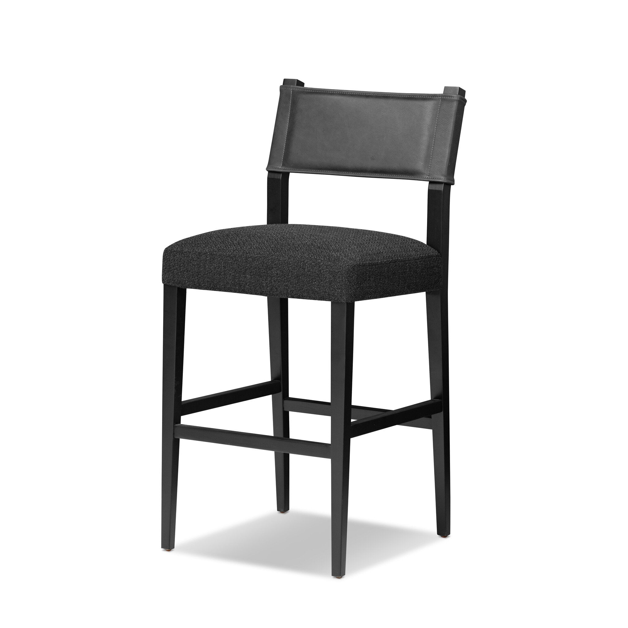 Four Hands Ferris Bar + Counter Stool — Palermo Black-Gibson Black-Black Ash-Bar