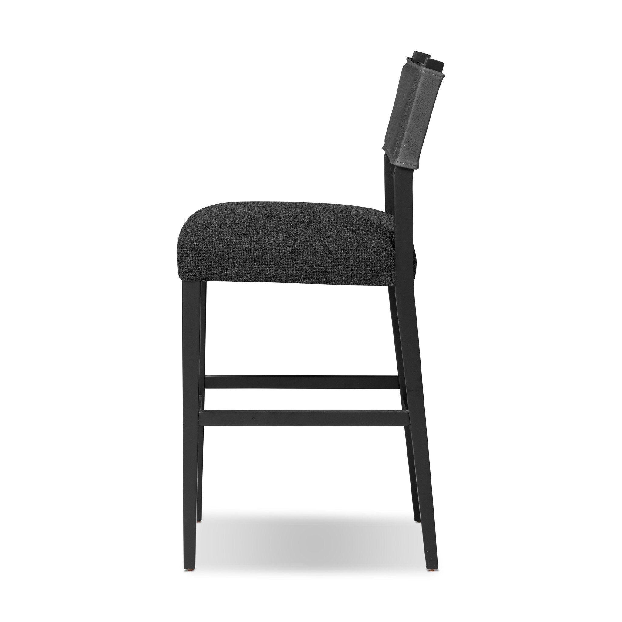 Four Hands Ferris Bar + Counter Stool — Palermo Black-Gibson Black-Black Ash-Bar