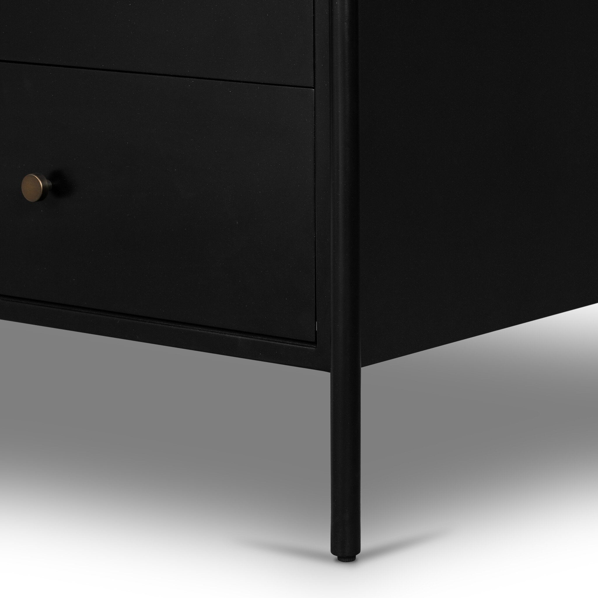 Four Hands Soto 8 Drawer Dresser — Black-Weathered Bronze