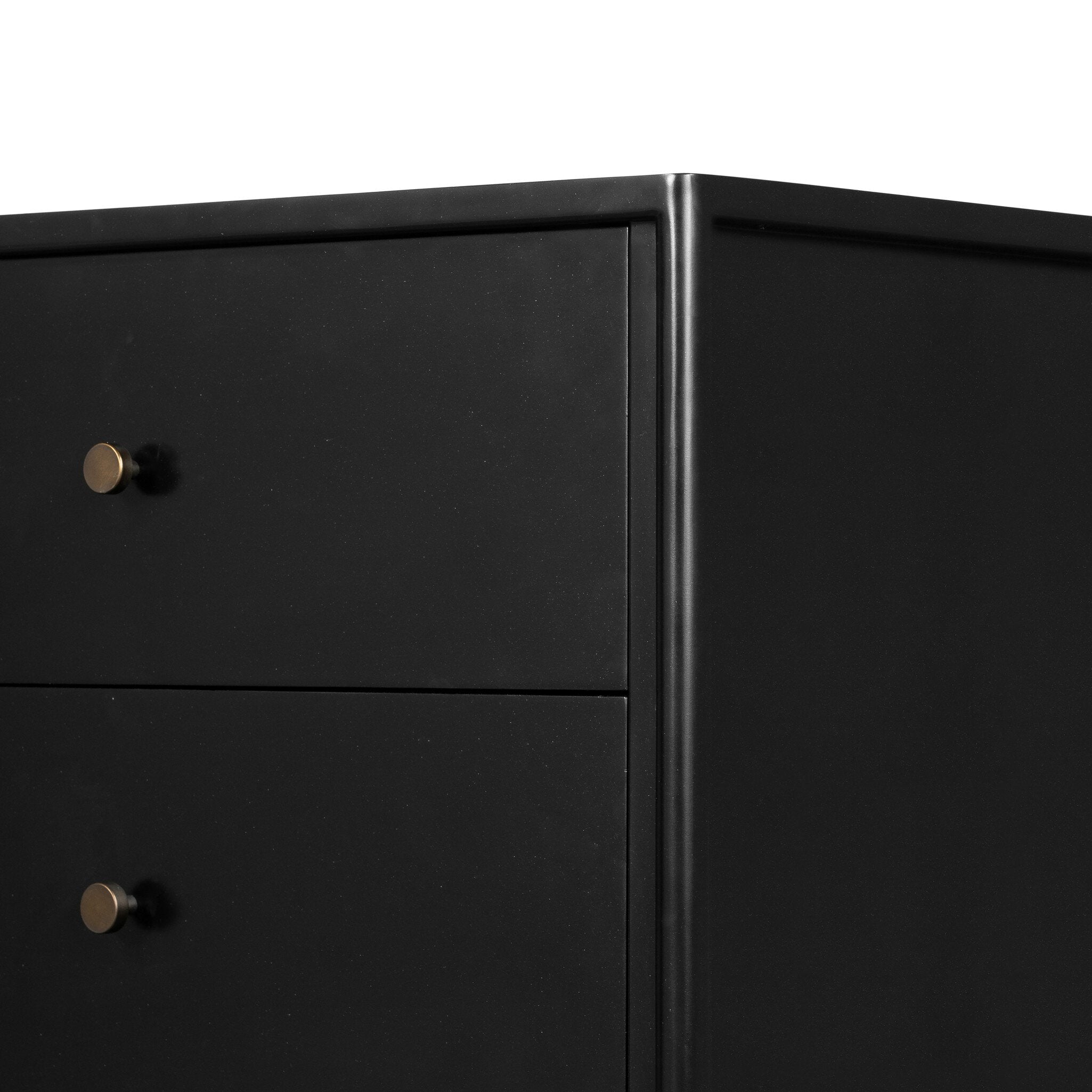 Four Hands Soto 8 Drawer Dresser — Black-Weathered Bronze