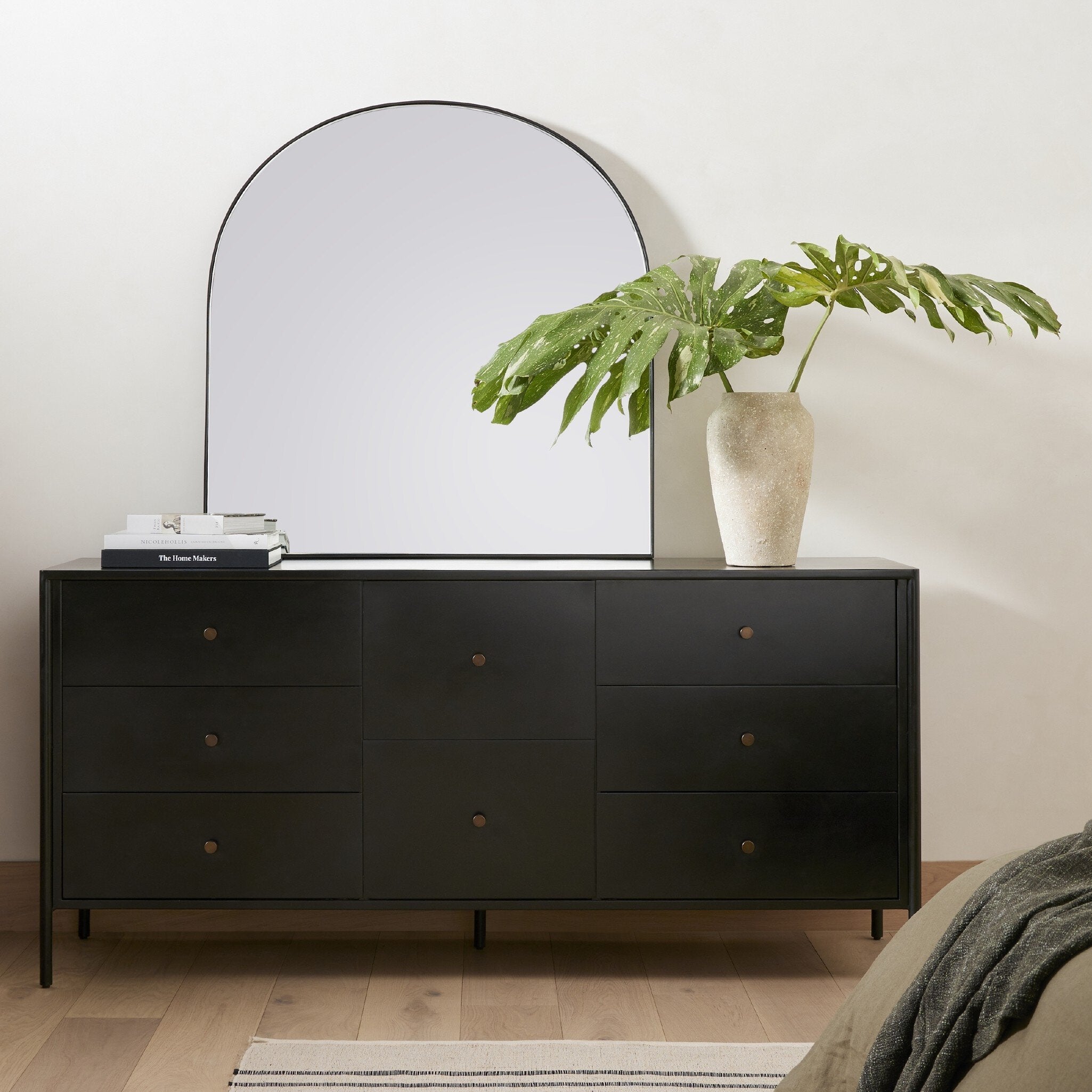 Four Hands Soto 8 Drawer Dresser — Black-Weathered Bronze