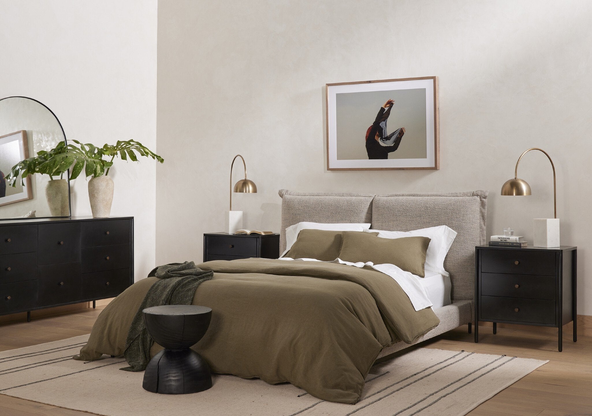 Four Hands Soto 8 Drawer Dresser — Black-Weathered Bronze