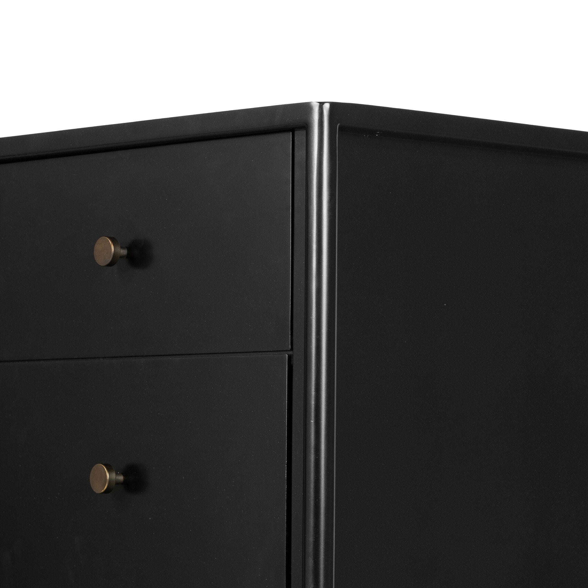 Four Hands Soto 5 Drawer Dresser — Black-Weathered Bronze