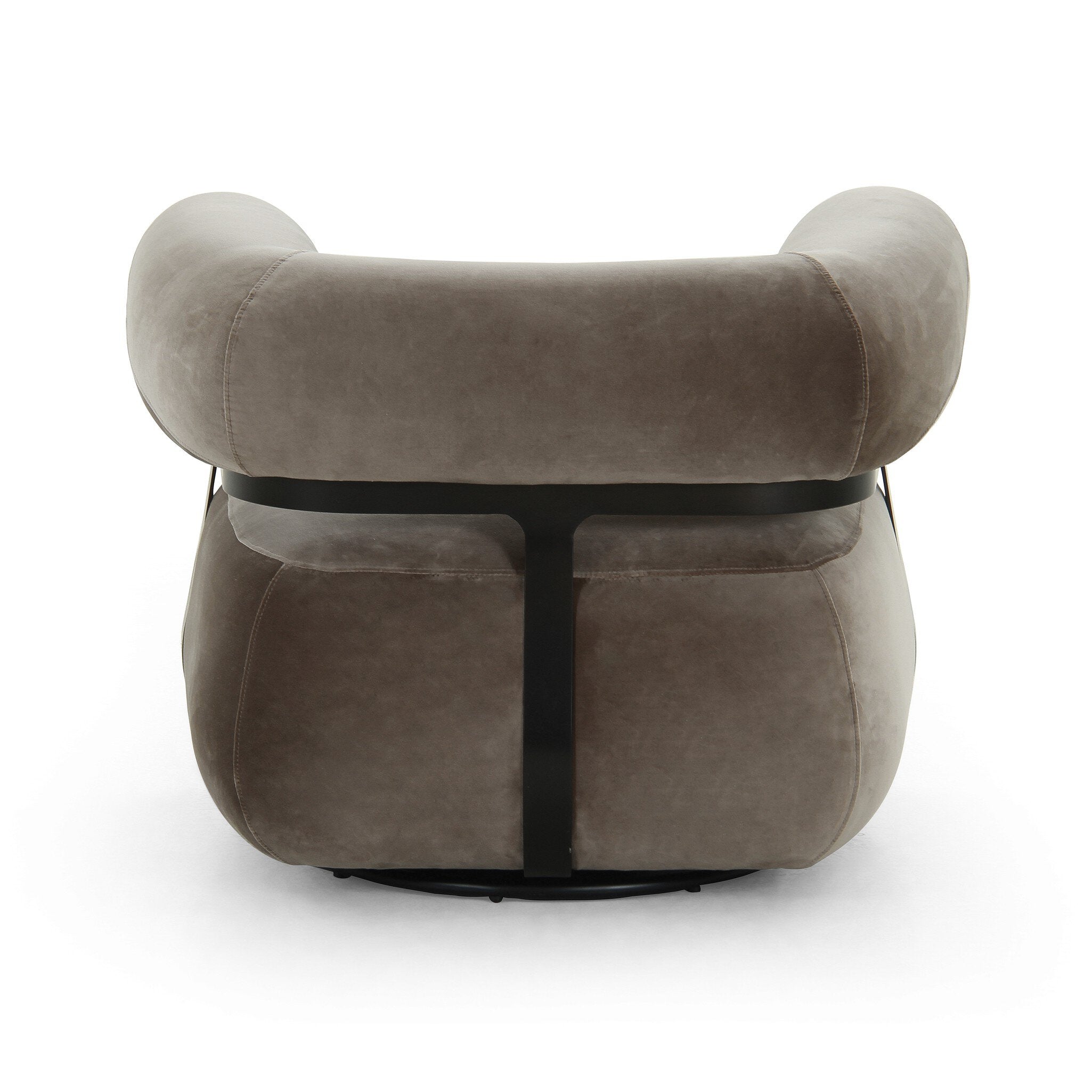 Four Hands Gareth Swivel Chair — Surrey Fossil-Carbon Ebony