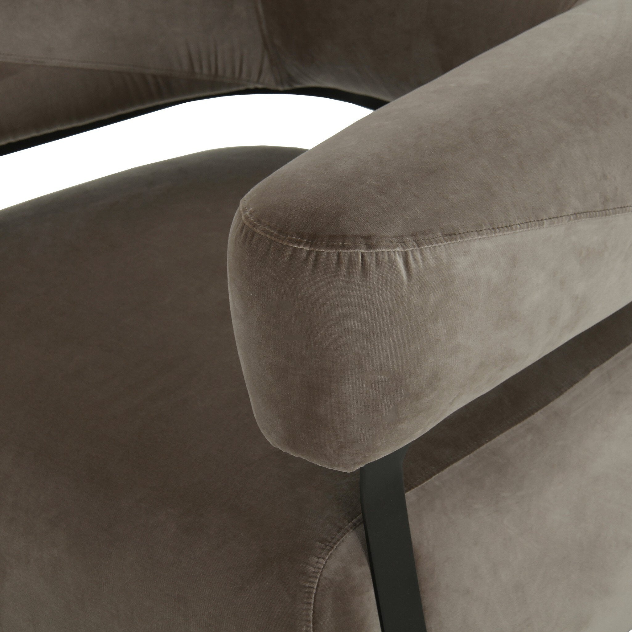 Four Hands Gareth Swivel Chair — Surrey Fossil-Carbon Ebony