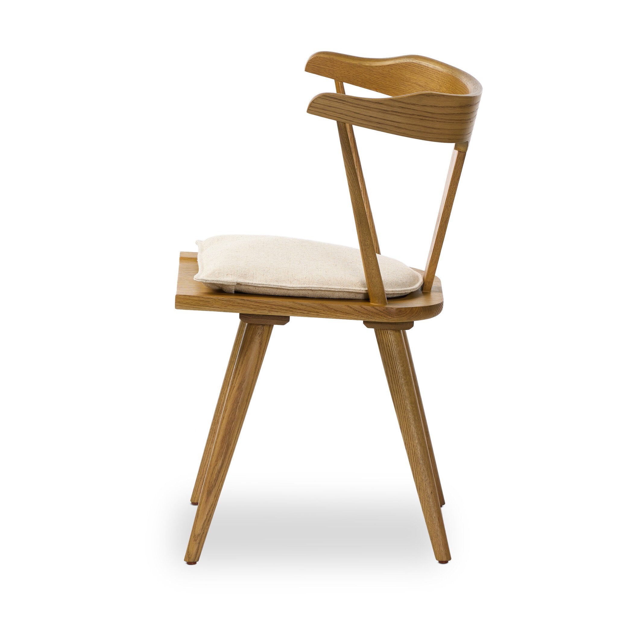 Four Hands Ripley Dining Chair — Sandy Oak-Antwerp Natural-Sandy Oak Veneer