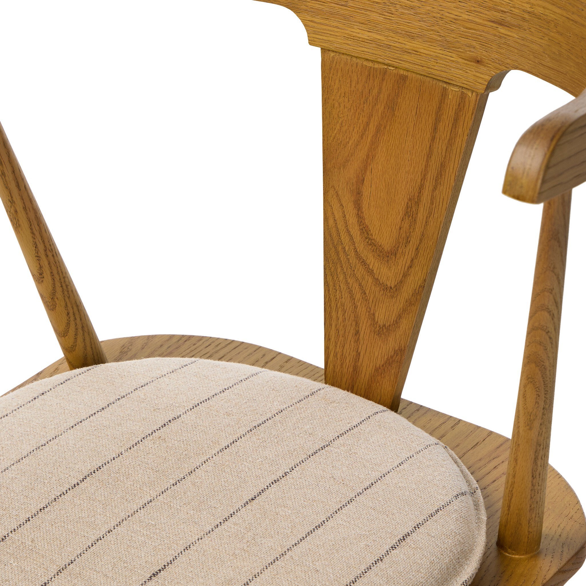 Four Hands Ripley Dining Chair — Sandy Oak-Lavon Flint-Sandy Oak Veneer