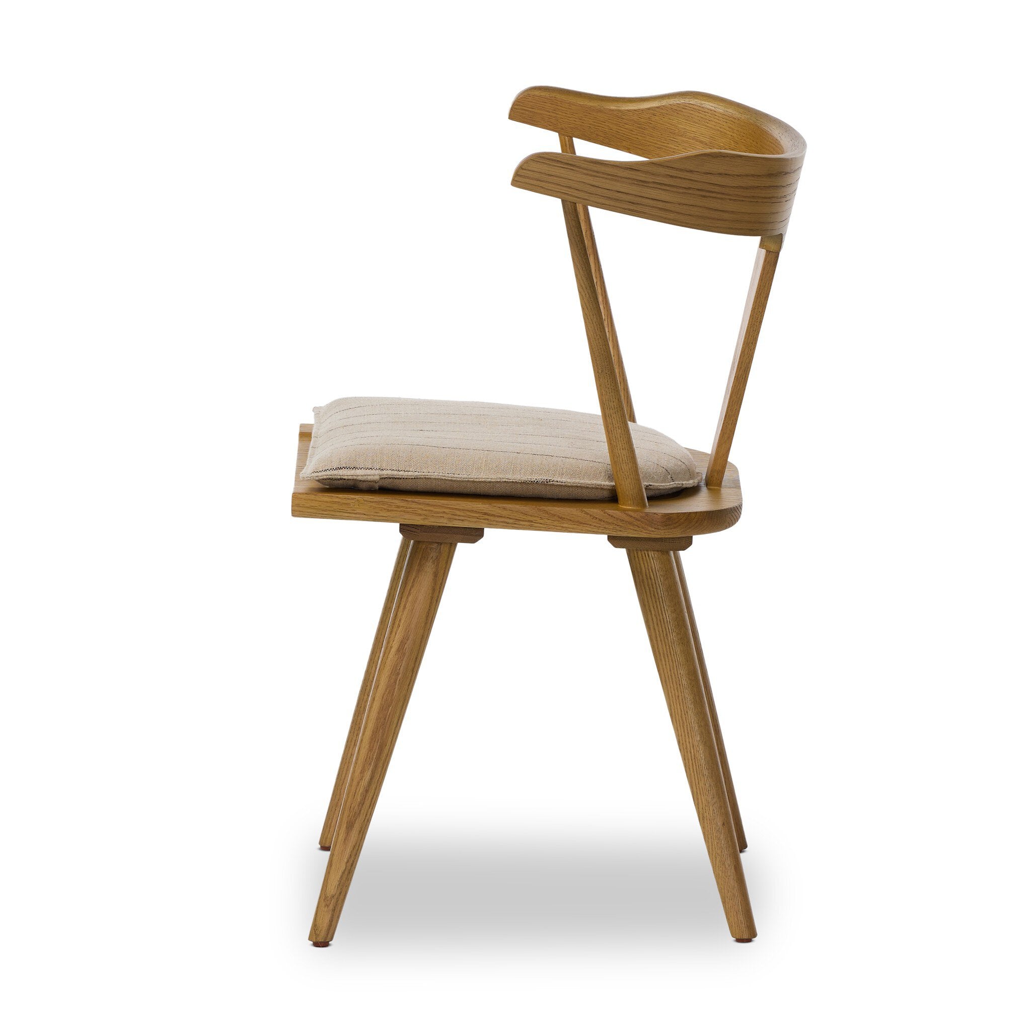 Four Hands Ripley Dining Chair — Sandy Oak-Lavon Flint-Sandy Oak Veneer