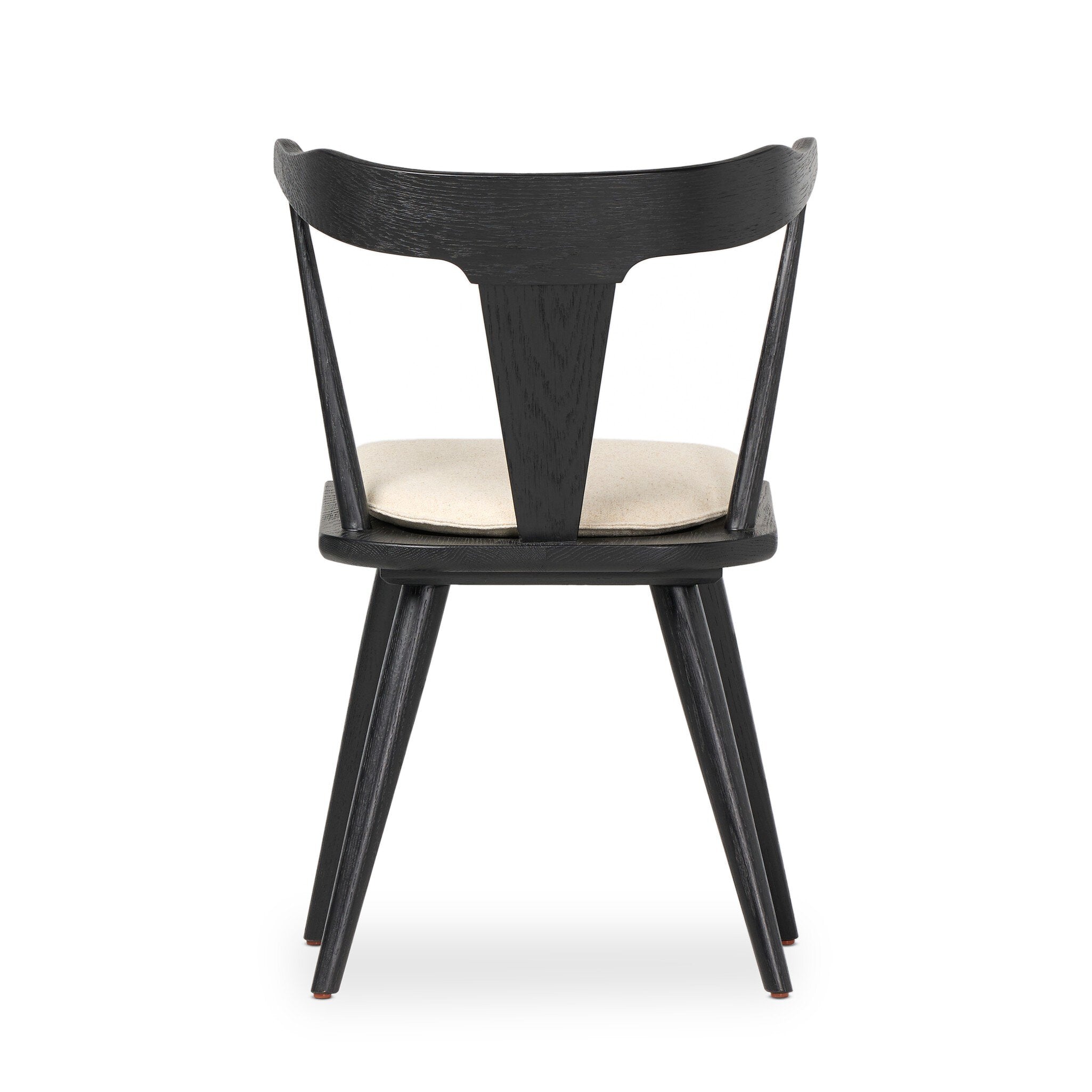 Four Hands Ripley Dining Chair — Black Oak-Antwerp Natural-Black Oak Veneer