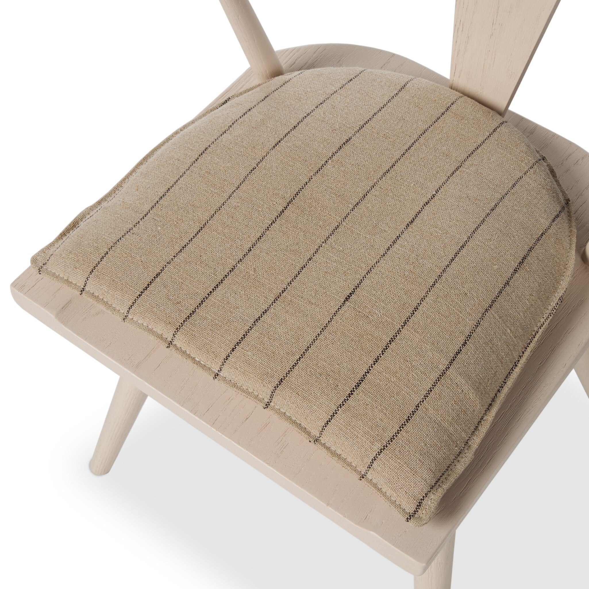 Four Hands Ripley Dining Chair — Off White Oak Solid-Lavon Flint-Off White Oak Veneer