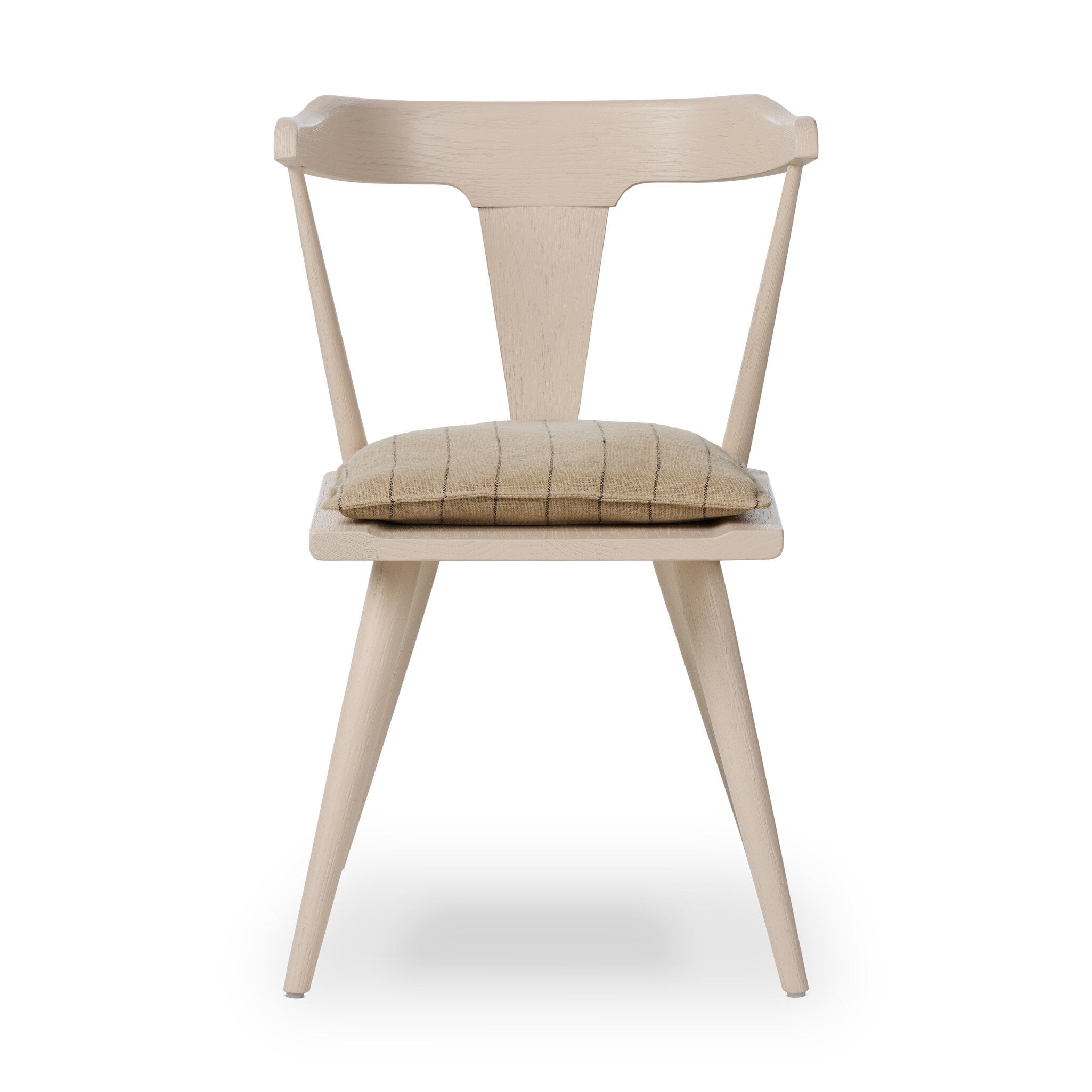 Four Hands Ripley Dining Chair — Off White Oak Solid-Lavon Flint-Off White Oak Veneer