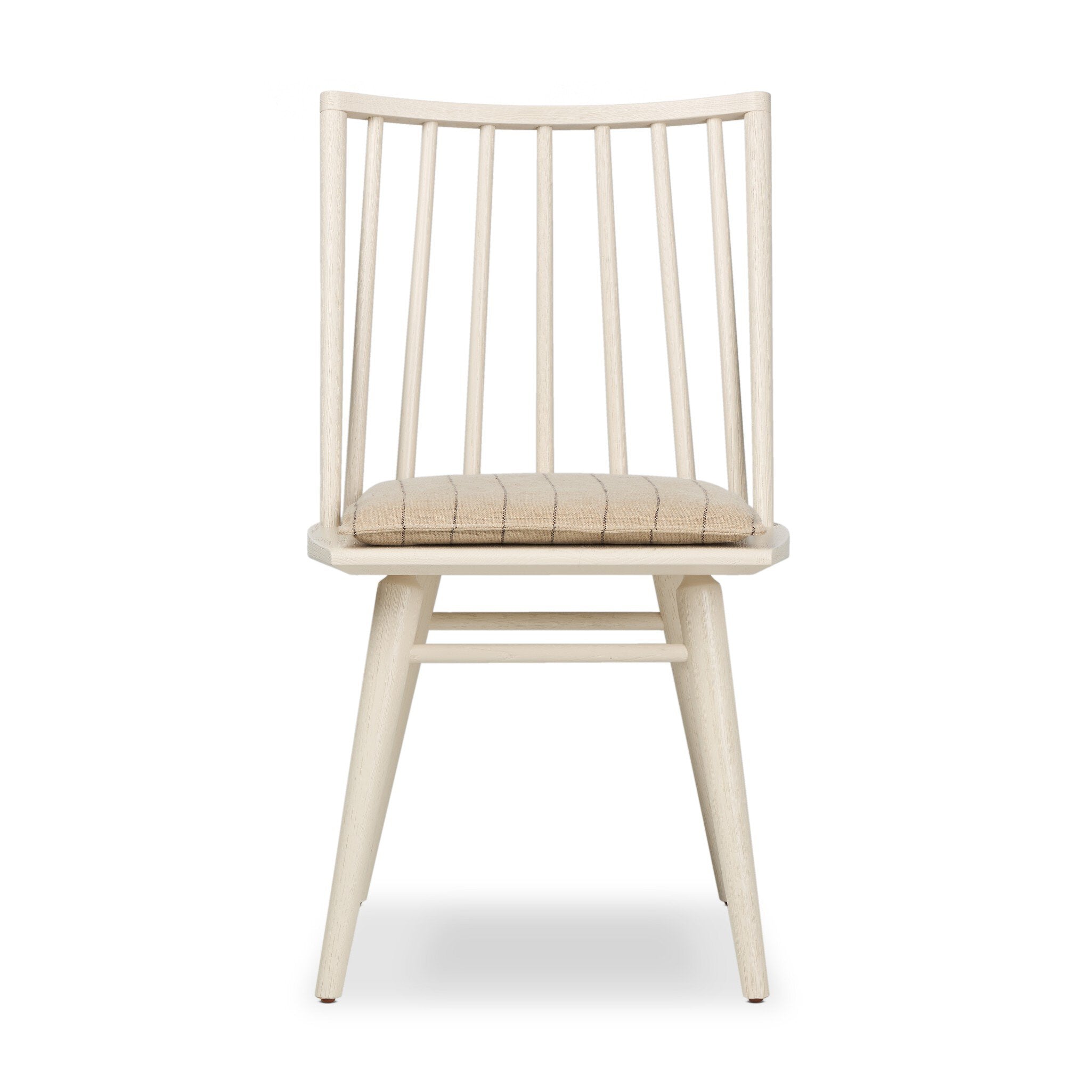 Four Hands Lewis Windsor Chair — Off White Oak Solid-Lavon Flint