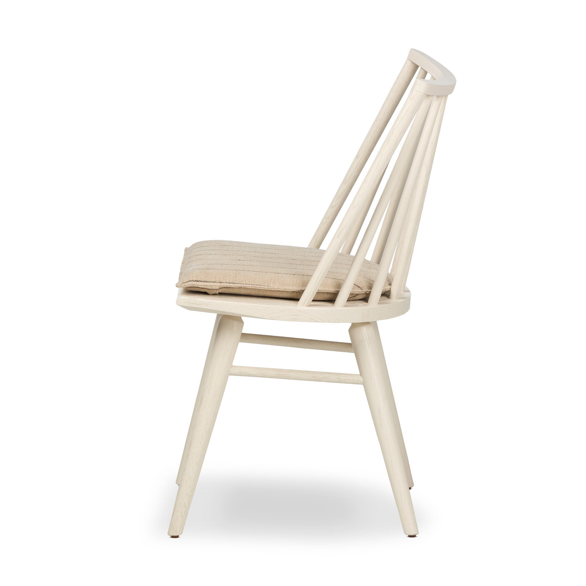 Four Hands Lewis Windsor Chair — Off White Oak Solid-Lavon Flint