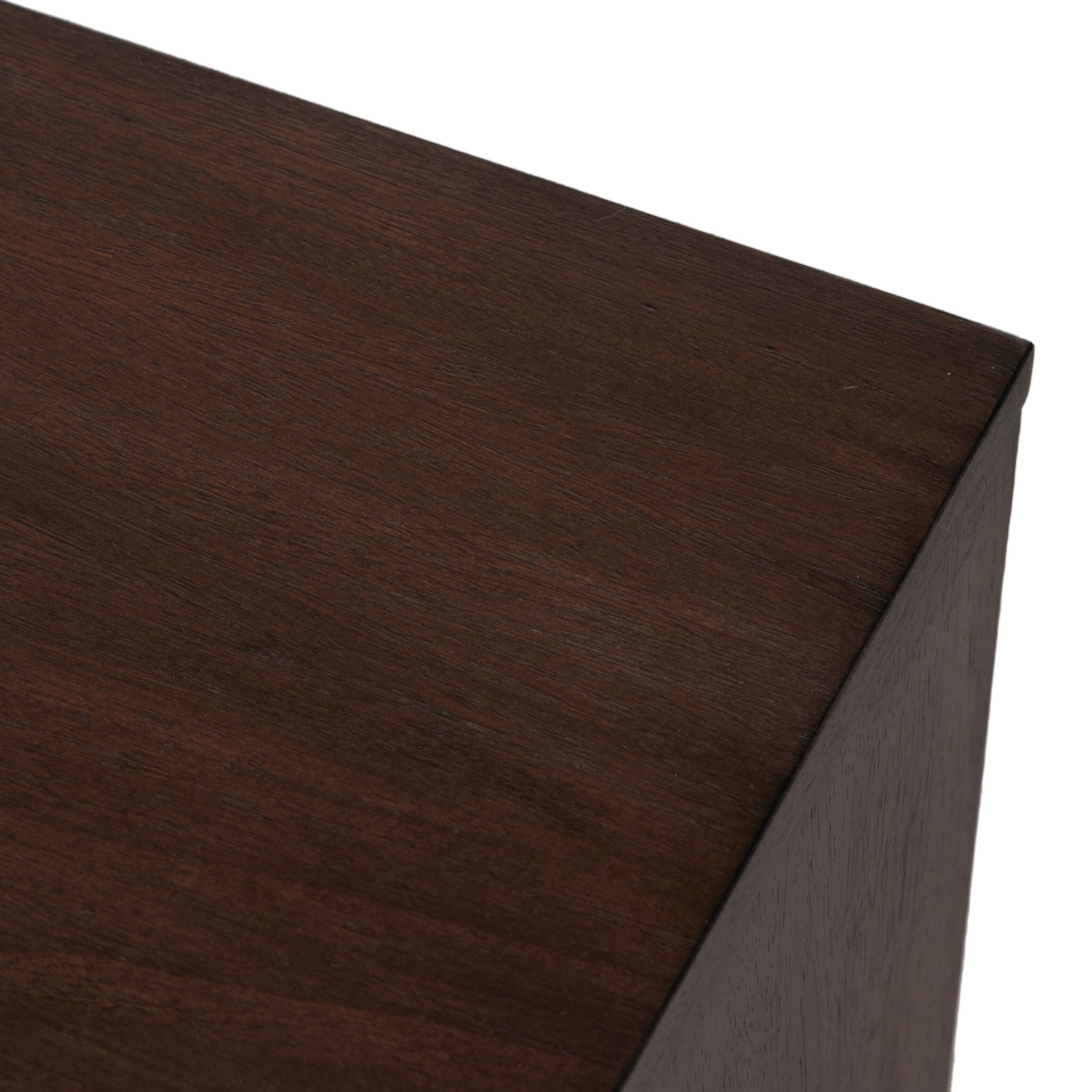 Four Hands Castillo Media Console — Chestnut Parawood-Chestnut Parawood Veneer-Gunmetal