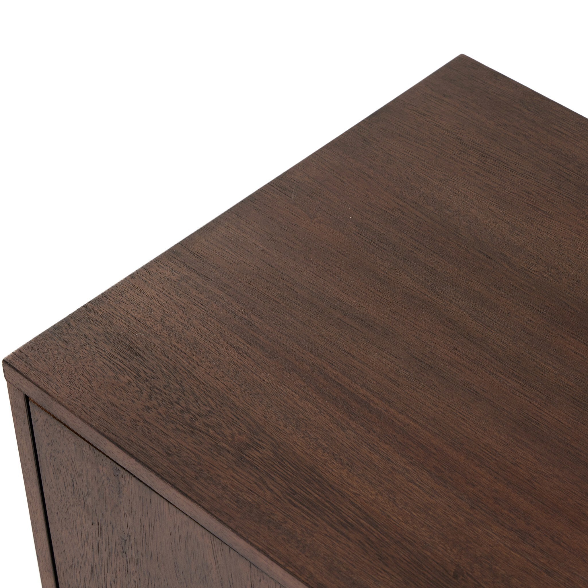Four Hands Castillo Media Console — Chestnut Parawood-Chestnut Parawood Veneer-Gunmetal