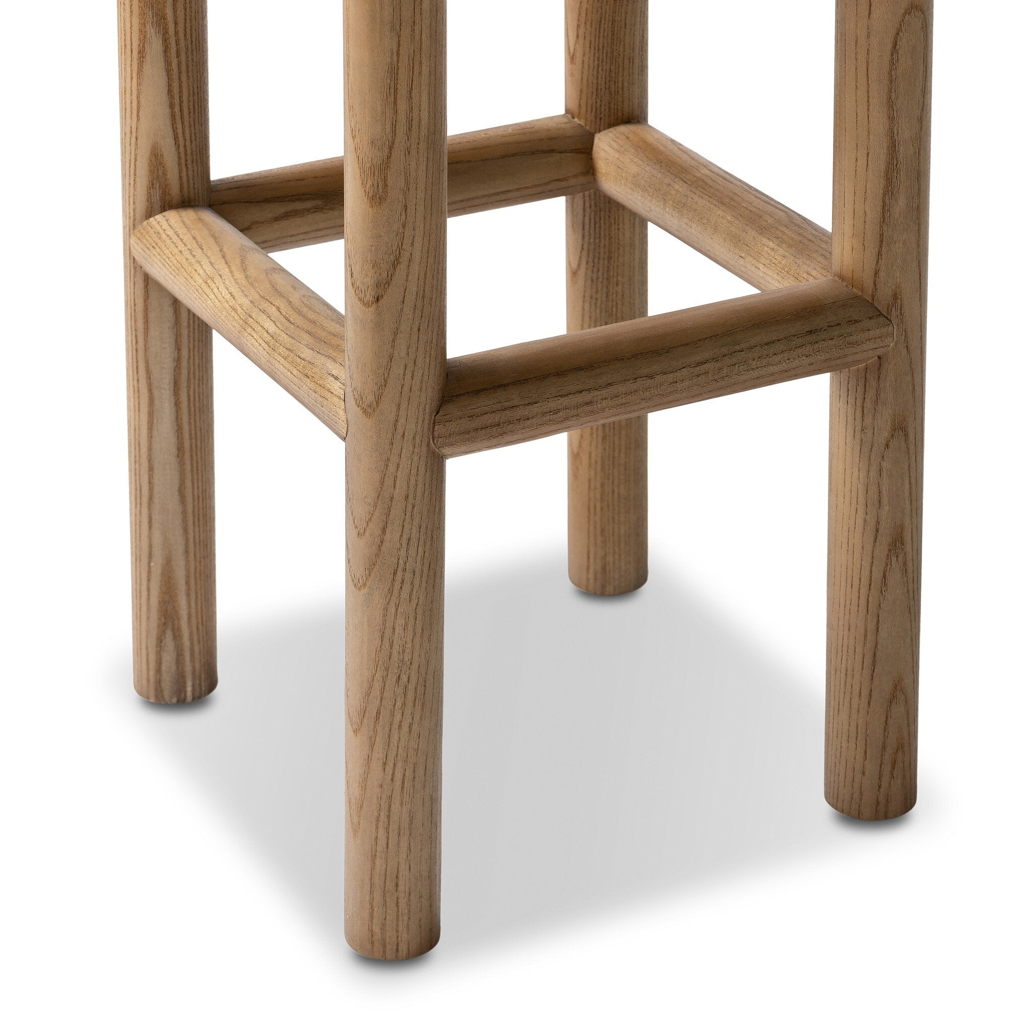 Four Hands Saldino Bar + Counter Stool — Taupe Shearling-Sandy Nettlewood-Bar