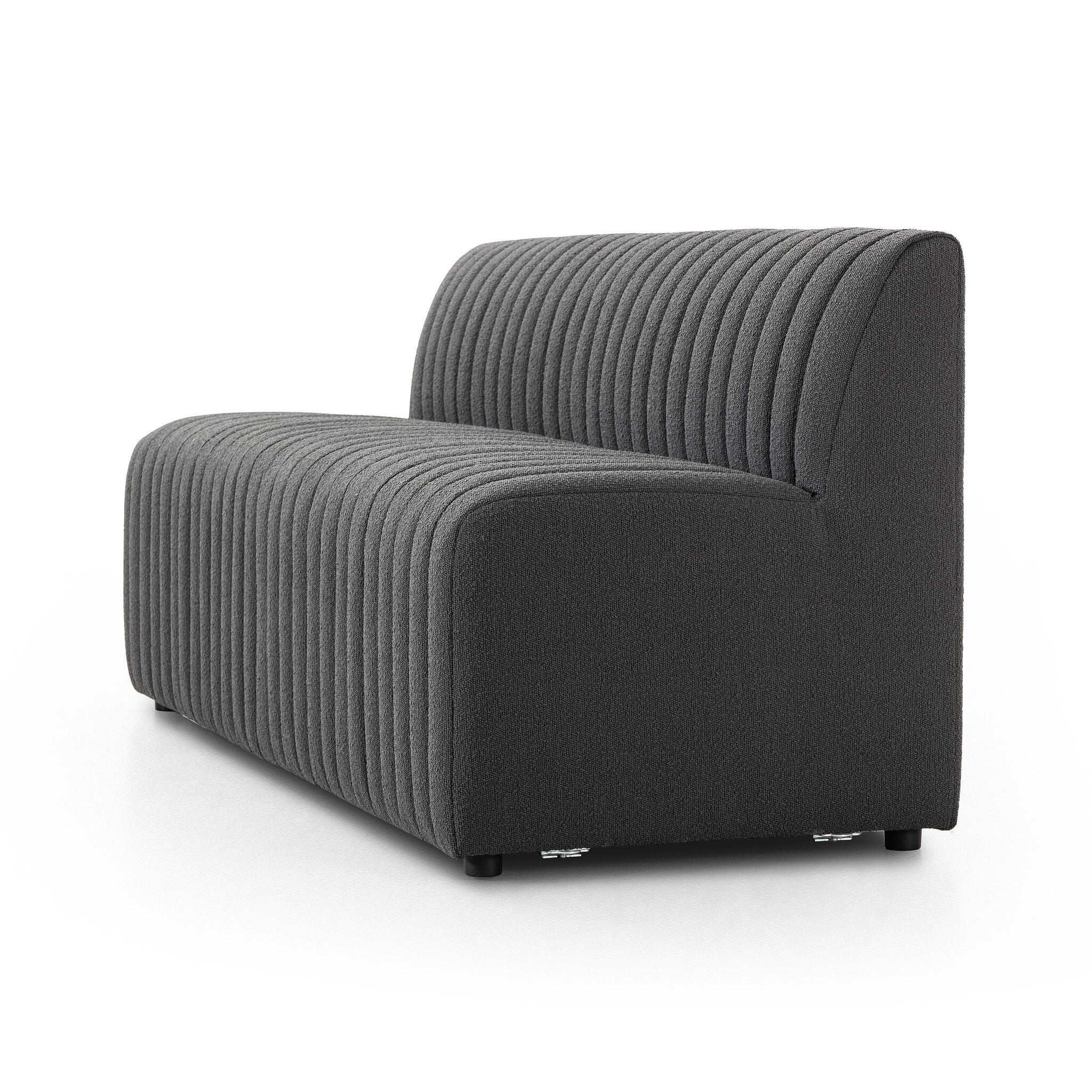 Four Hands Build Your Own: Augustine Dining Banquette — FIQA Boucle Charcoal