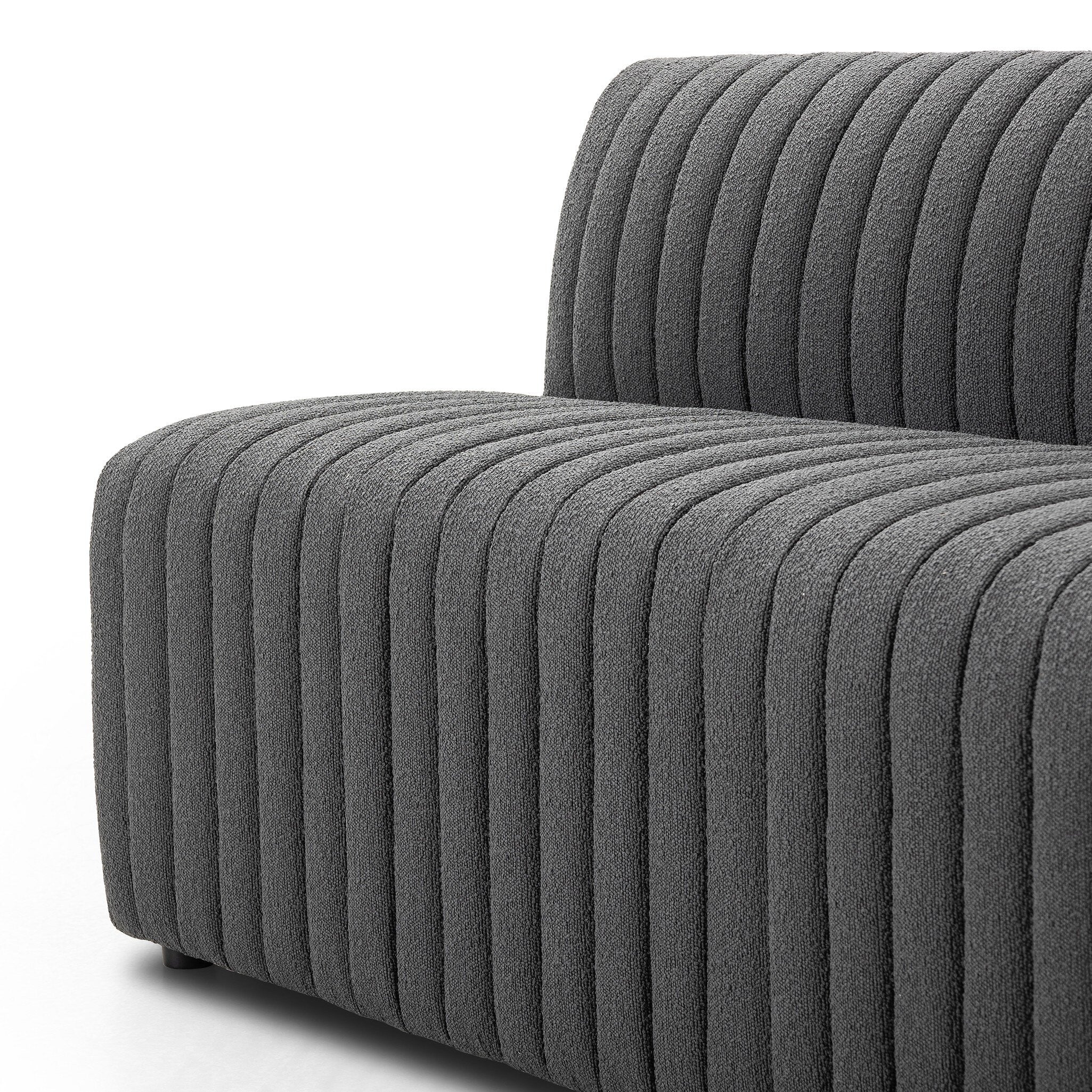 Four Hands Build Your Own: Augustine Dining Banquette — FIQA Boucle Charcoal