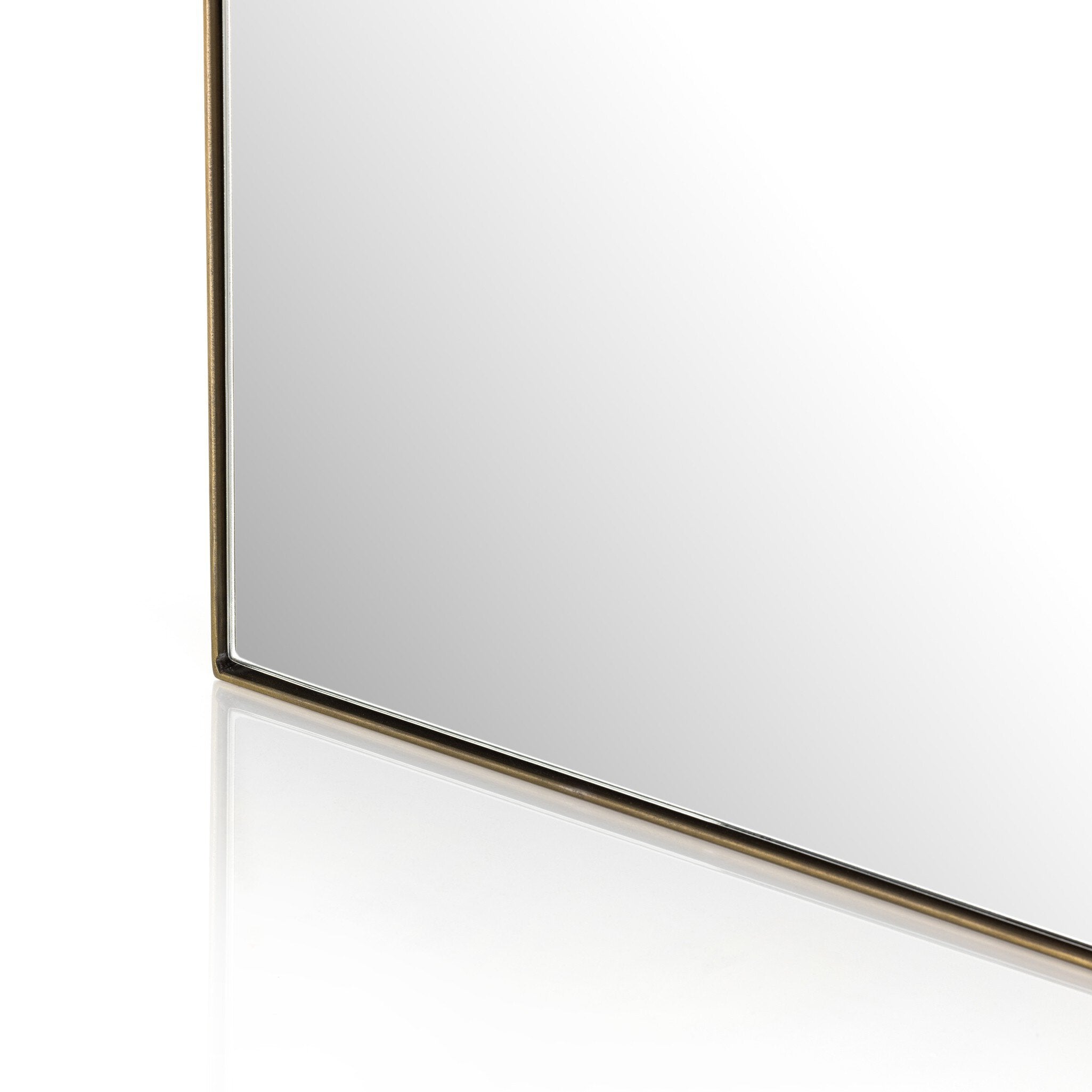 Four Hands Jacques Floor Mirror — Antique Brass