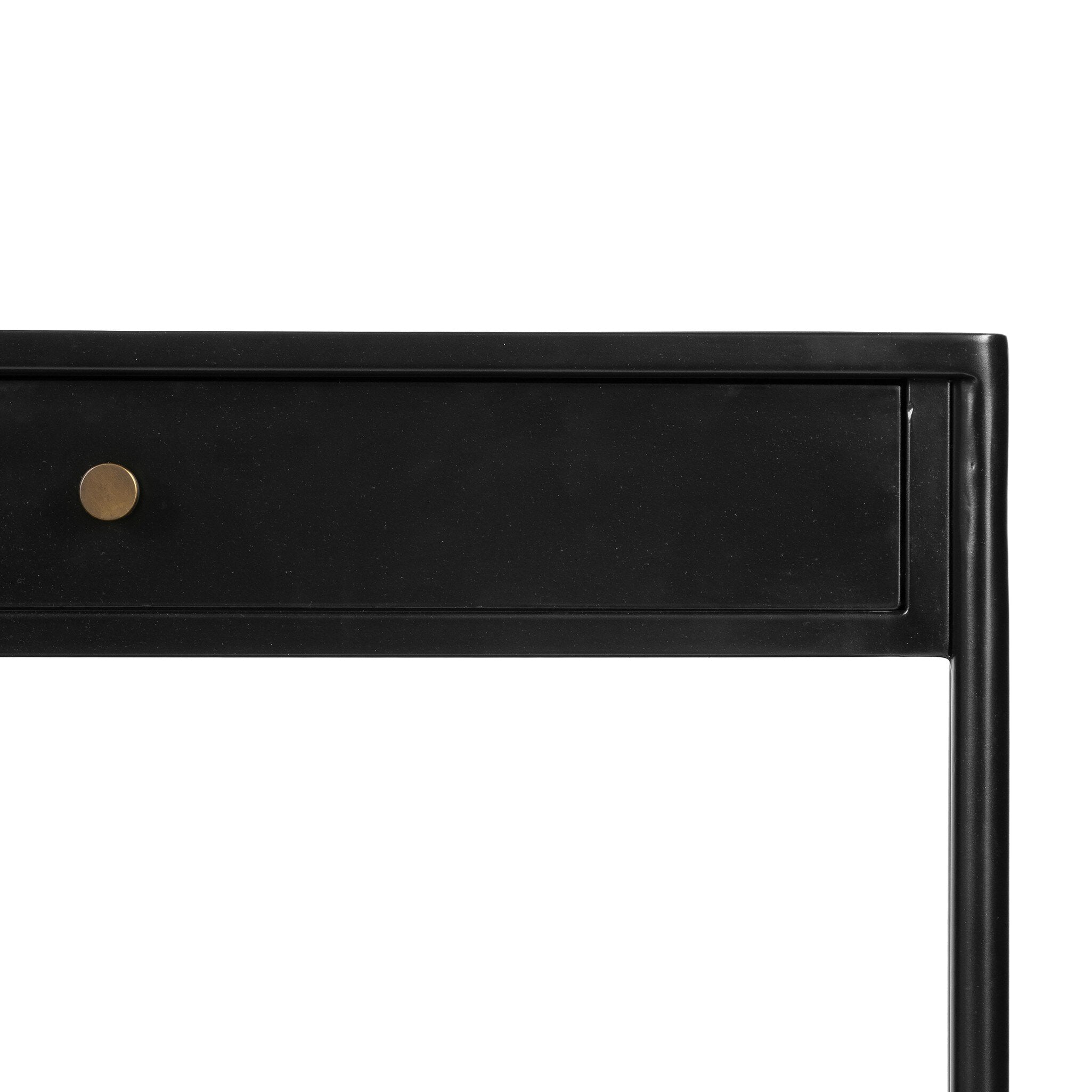 Four Hands Soto Console Table — Black-Weathered Bronze