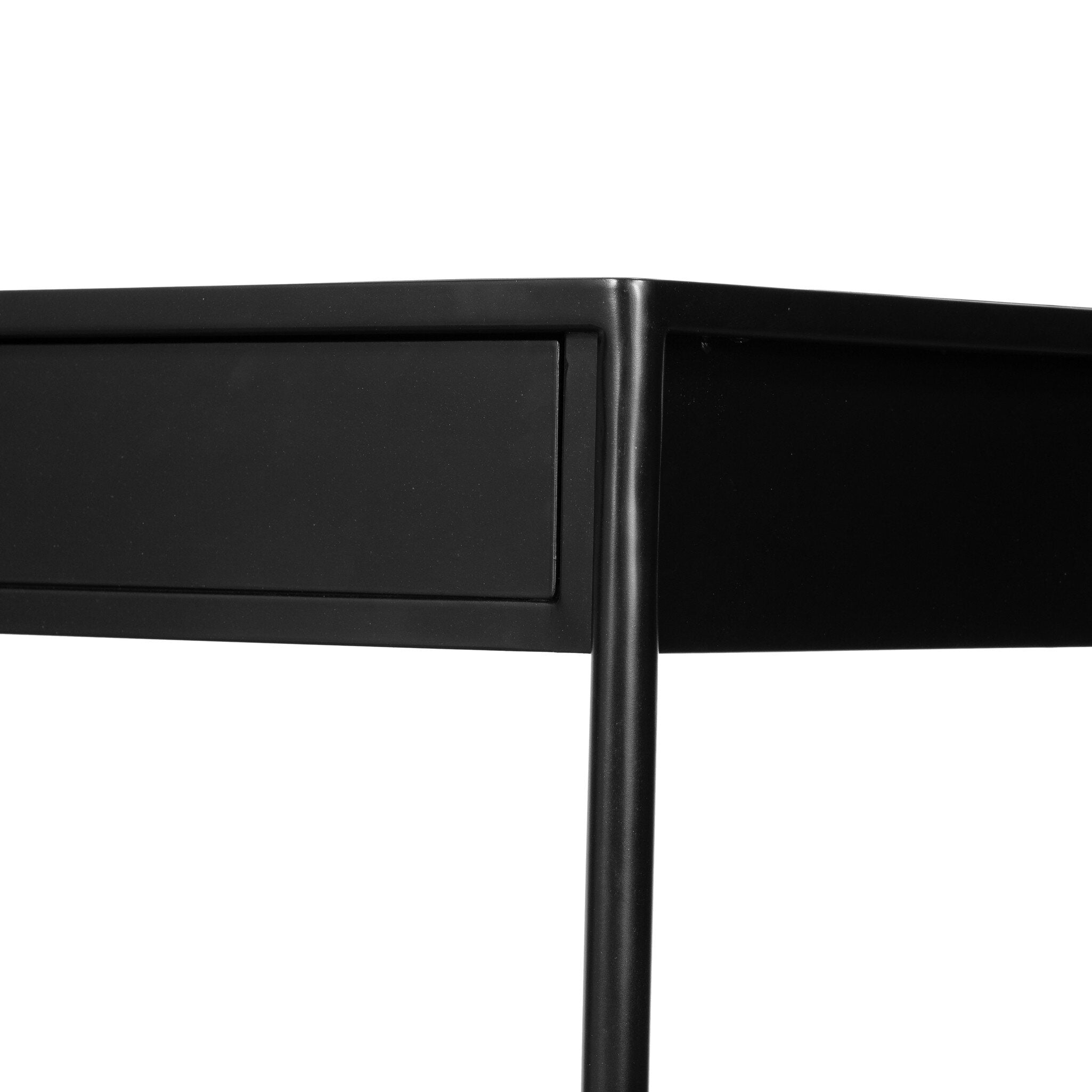 Four Hands Soto Console Table — Black-Weathered Bronze