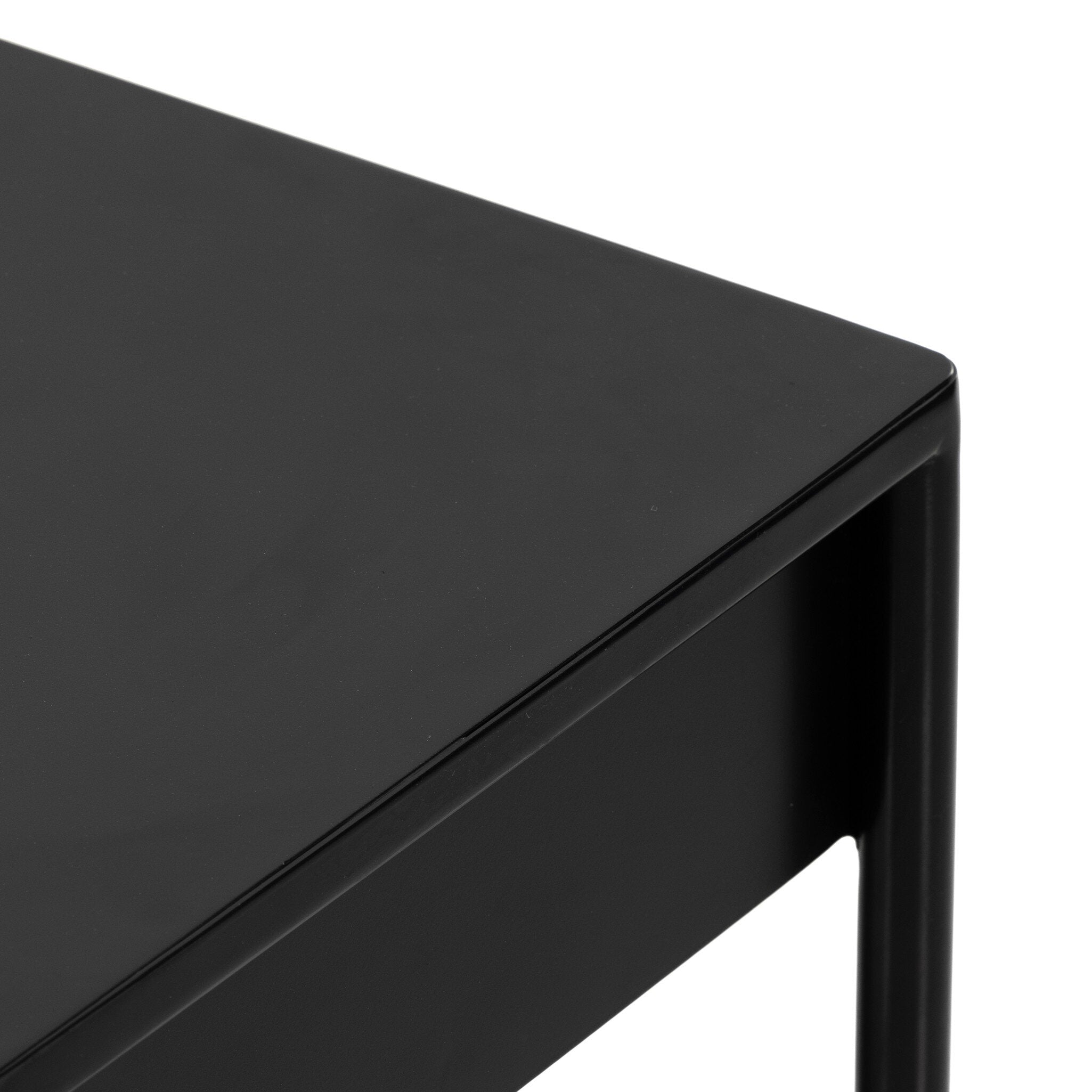 Four Hands Soto Console Table — Black-Weathered Bronze
