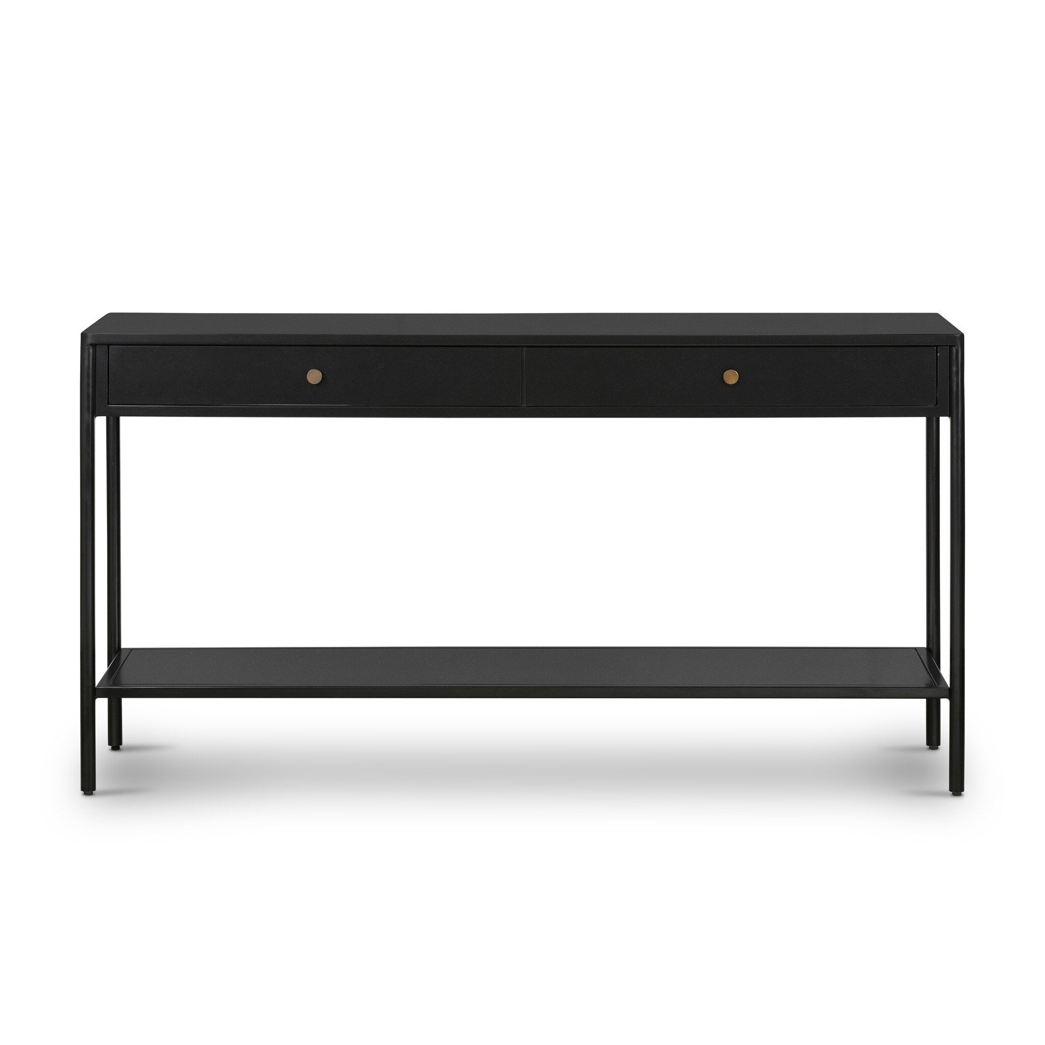 Four Hands Soto Console Table — Black-Weathered Bronze