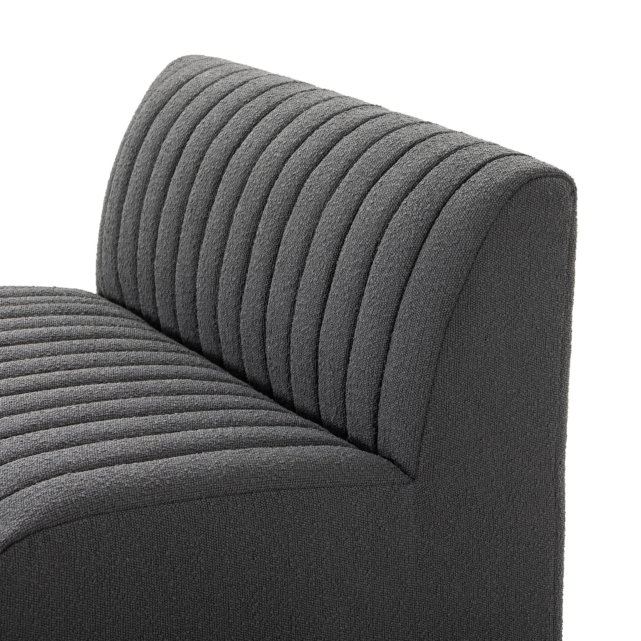 Four Hands Build Your Own: Augustine Dining Banquette — FIQA Boucle Charcoal