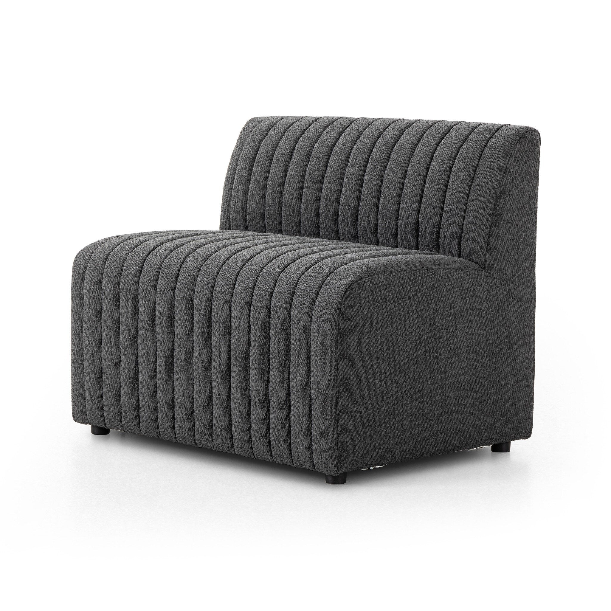 Four Hands Build Your Own: Augustine Dining Banquette — FIQA Boucle Charcoal