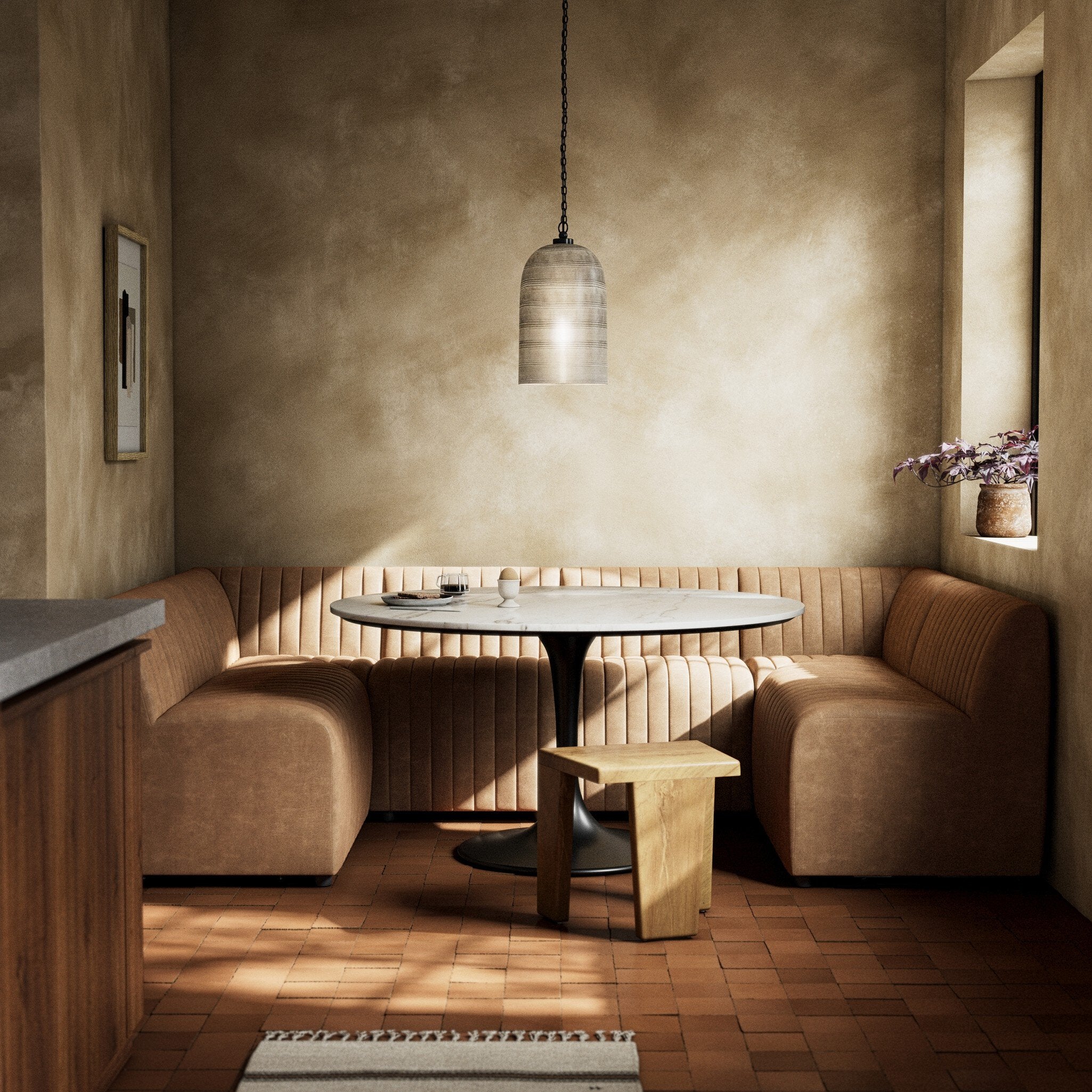 Four Hands Build Your Own: Augustine Dining Banquette — Palermo Drift