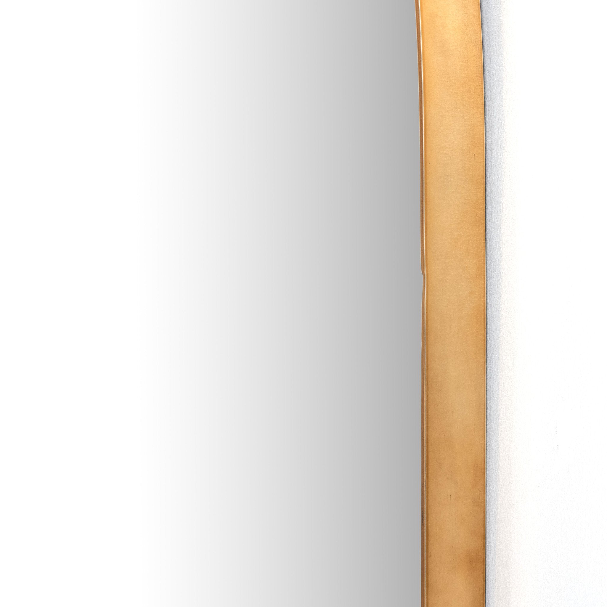 Four Hands Georgina Wide Mirror — Polished Brass-Mirror