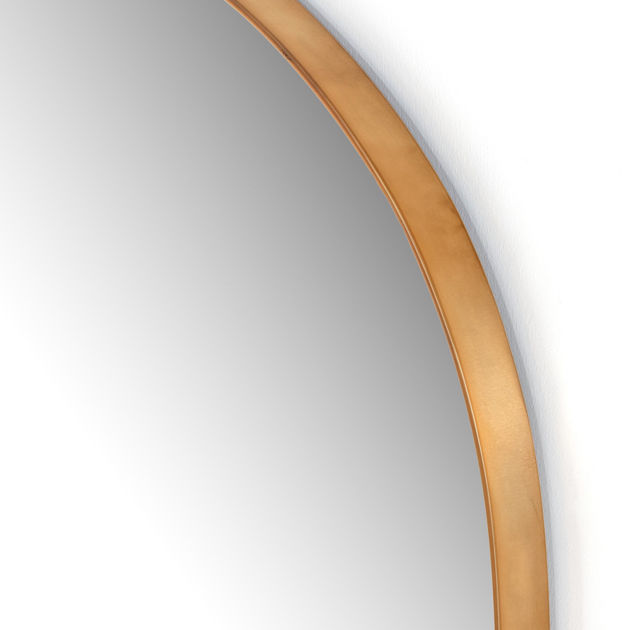Four Hands Georgina Wide Mirror — Polished Brass-Mirror
