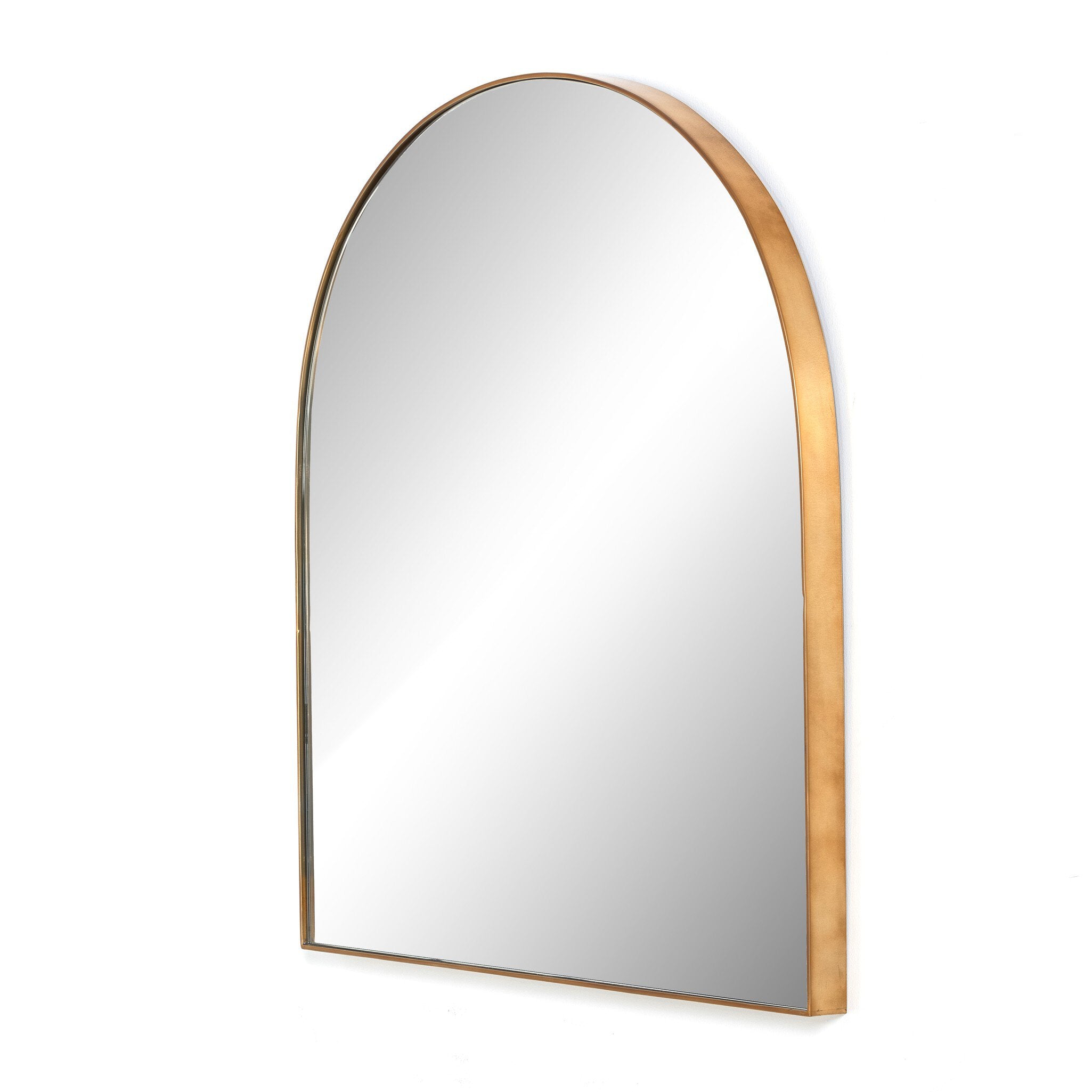 Four Hands Georgina Wide Mirror — Polished Brass-Mirror