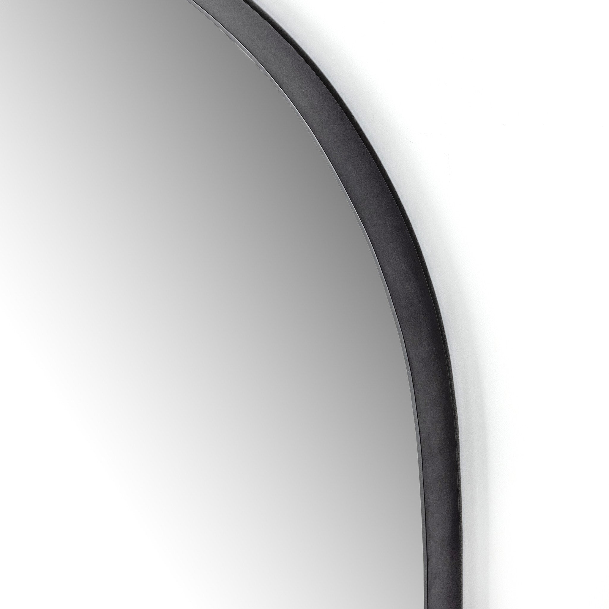 Four Hands Georgina Wide Mirror — Iron Matte Black-Mirror