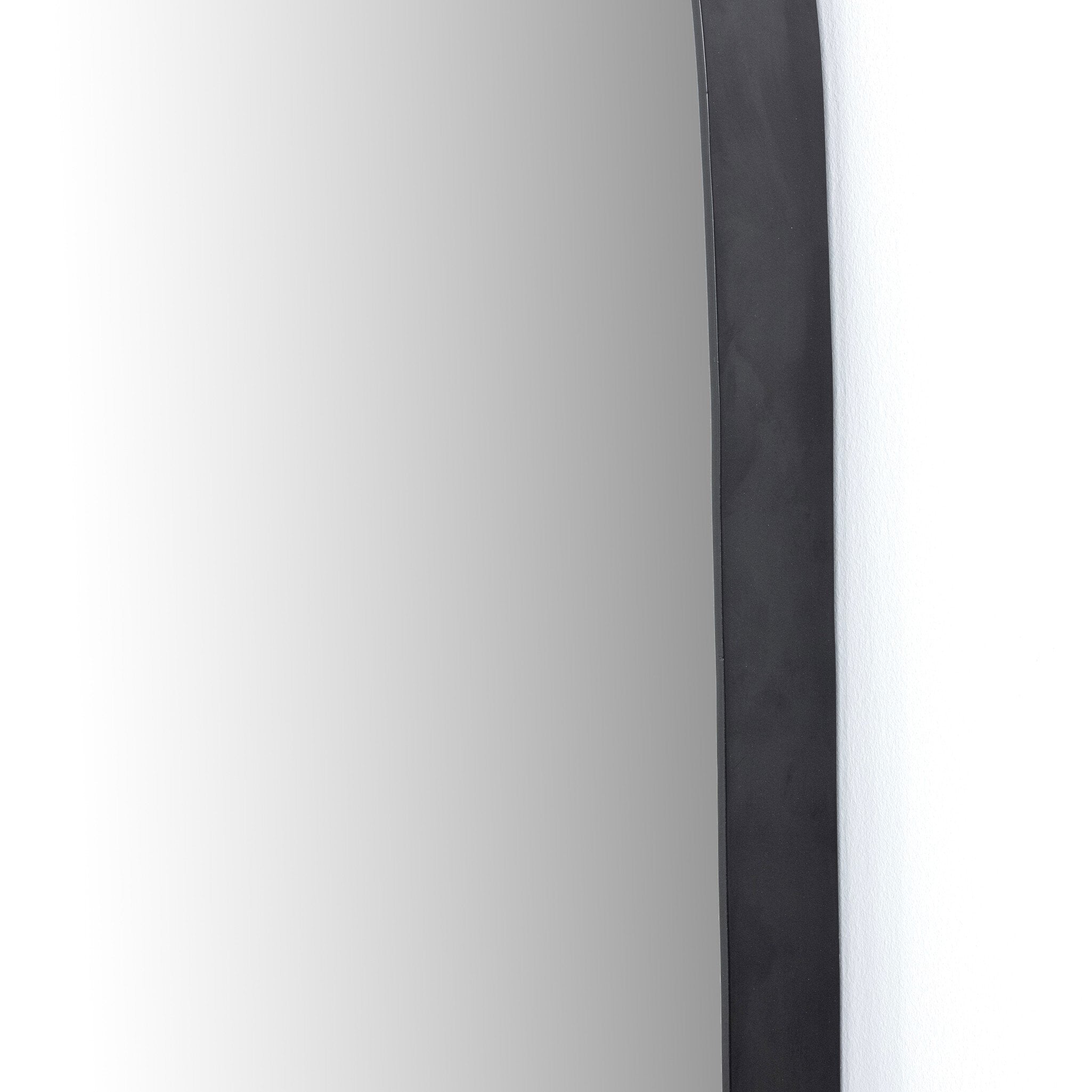 Four Hands Georgina Wide Mirror — Iron Matte Black-Mirror