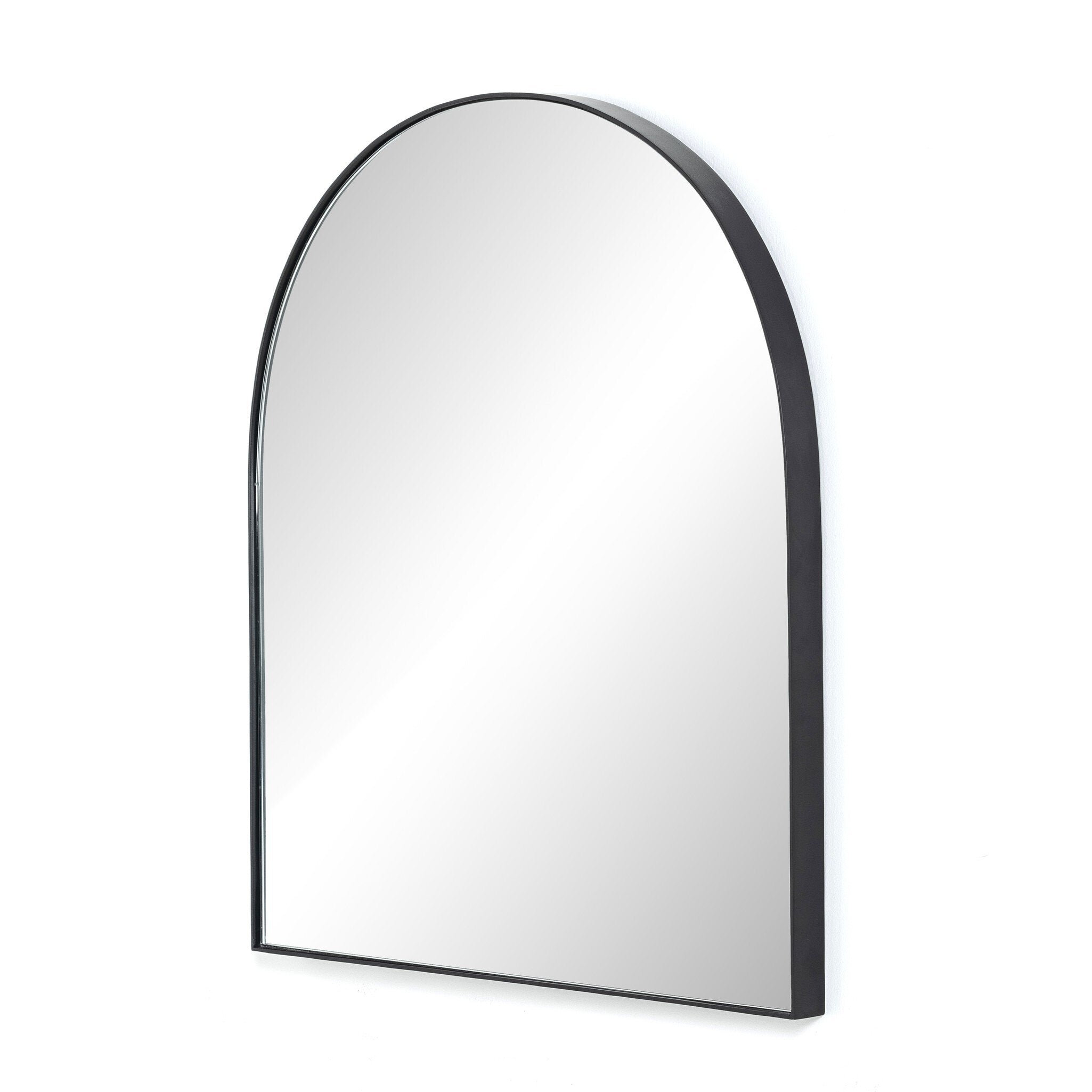 Four Hands Georgina Wide Mirror — Iron Matte Black-Mirror