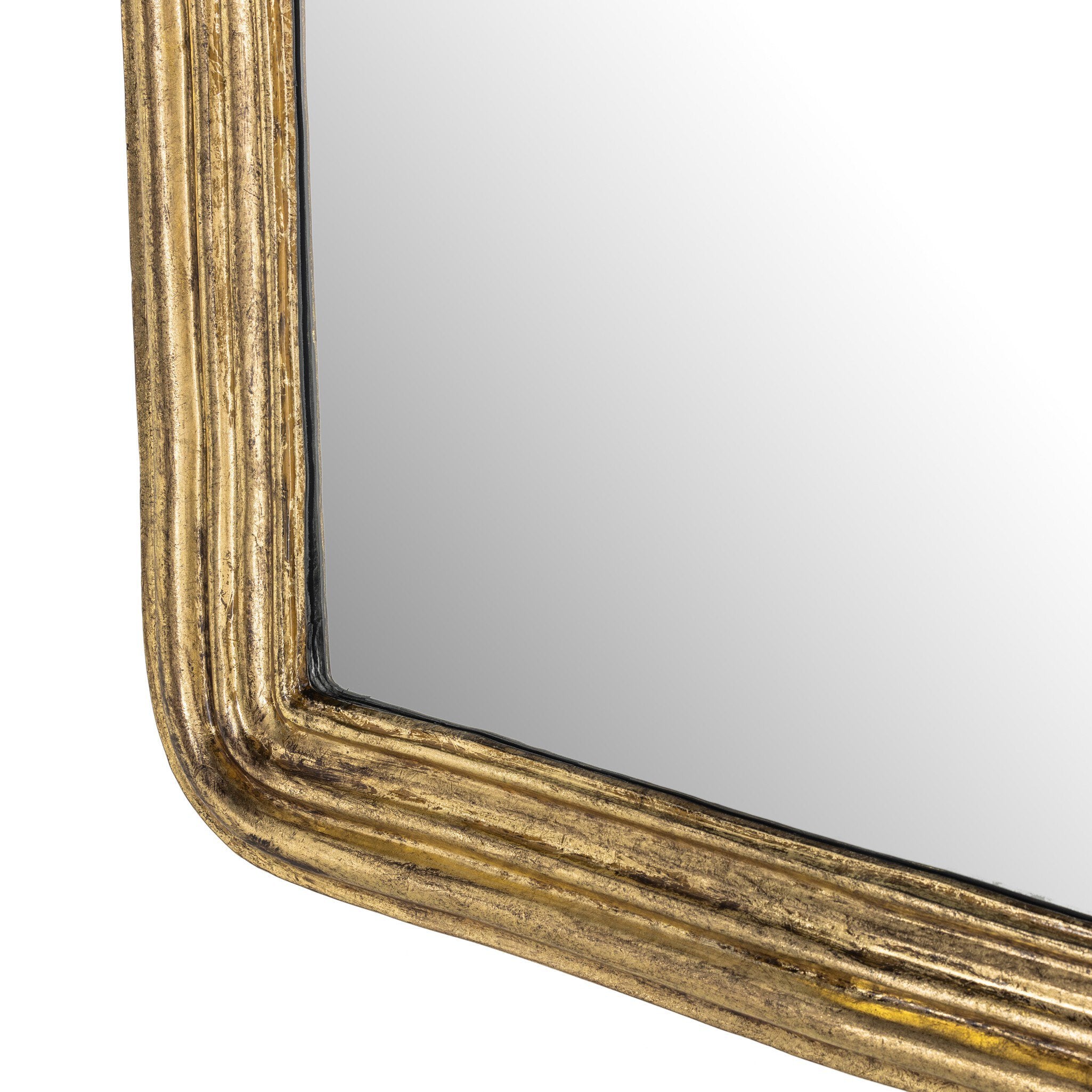 Four Hands Vintage Louis Mirror — Antiqued Gold Leaf
