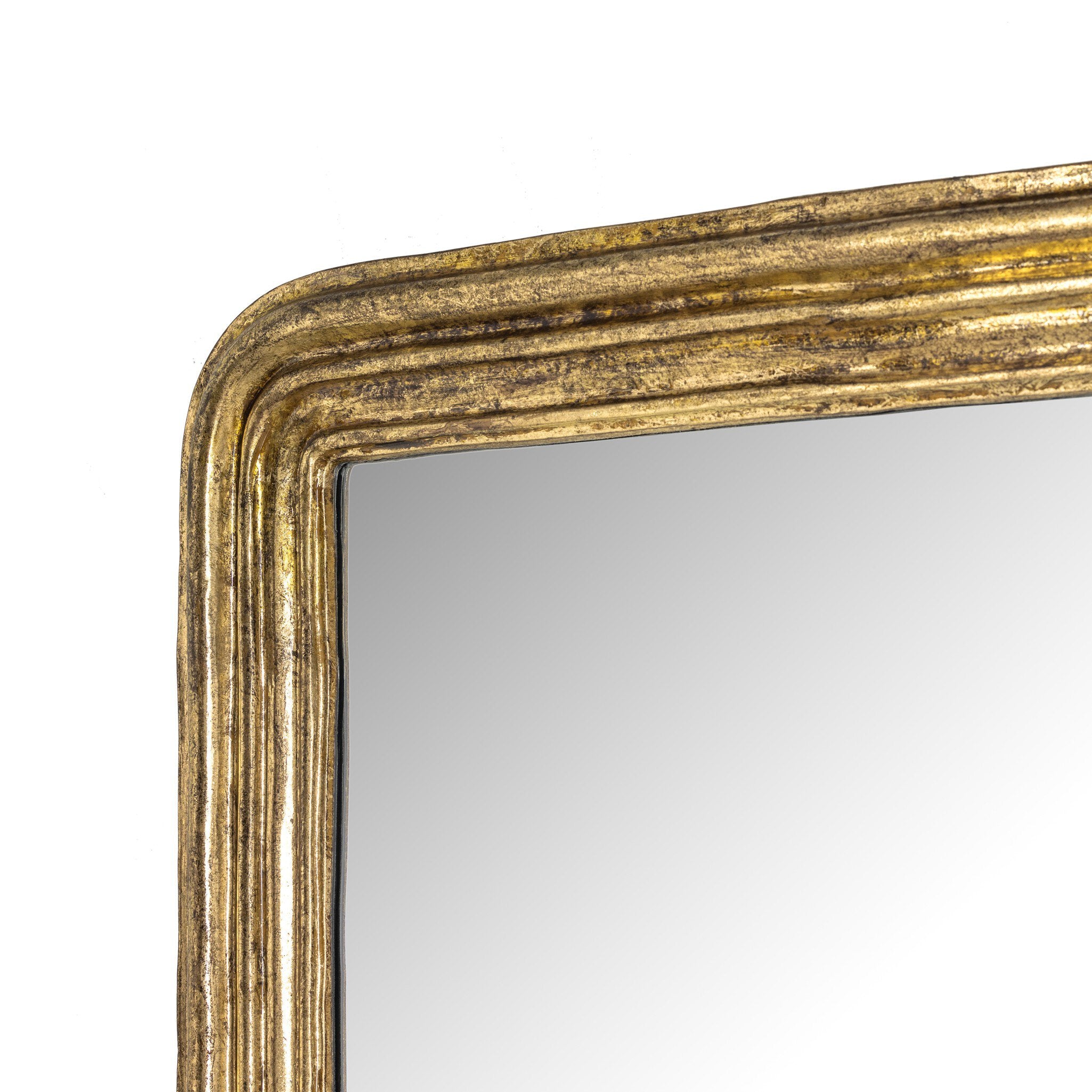 Four Hands Vintage Louis Mirror — Antiqued Gold Leaf