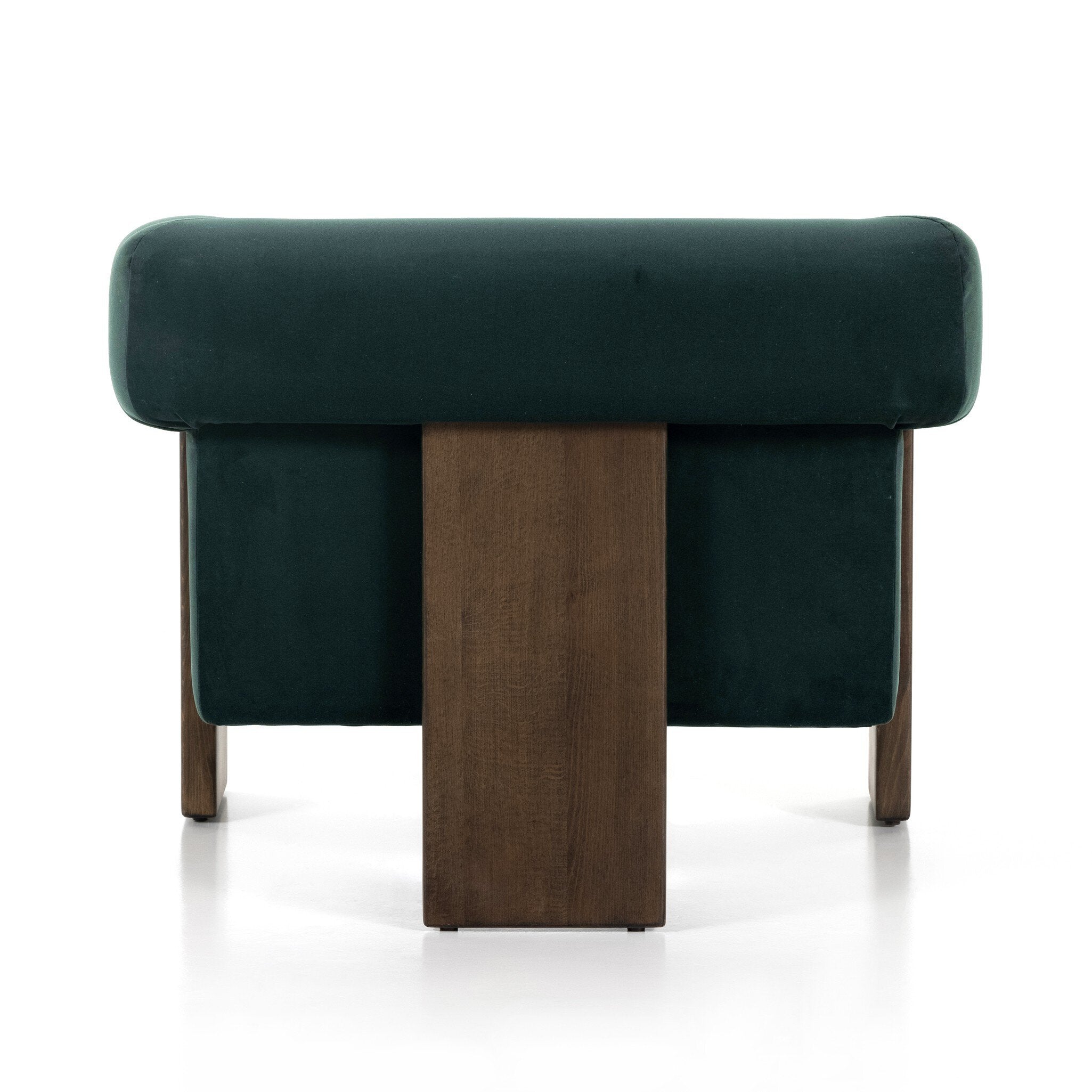 Four Hands Cairo Chair — Modern Velvet Smoke-Sienna Brown