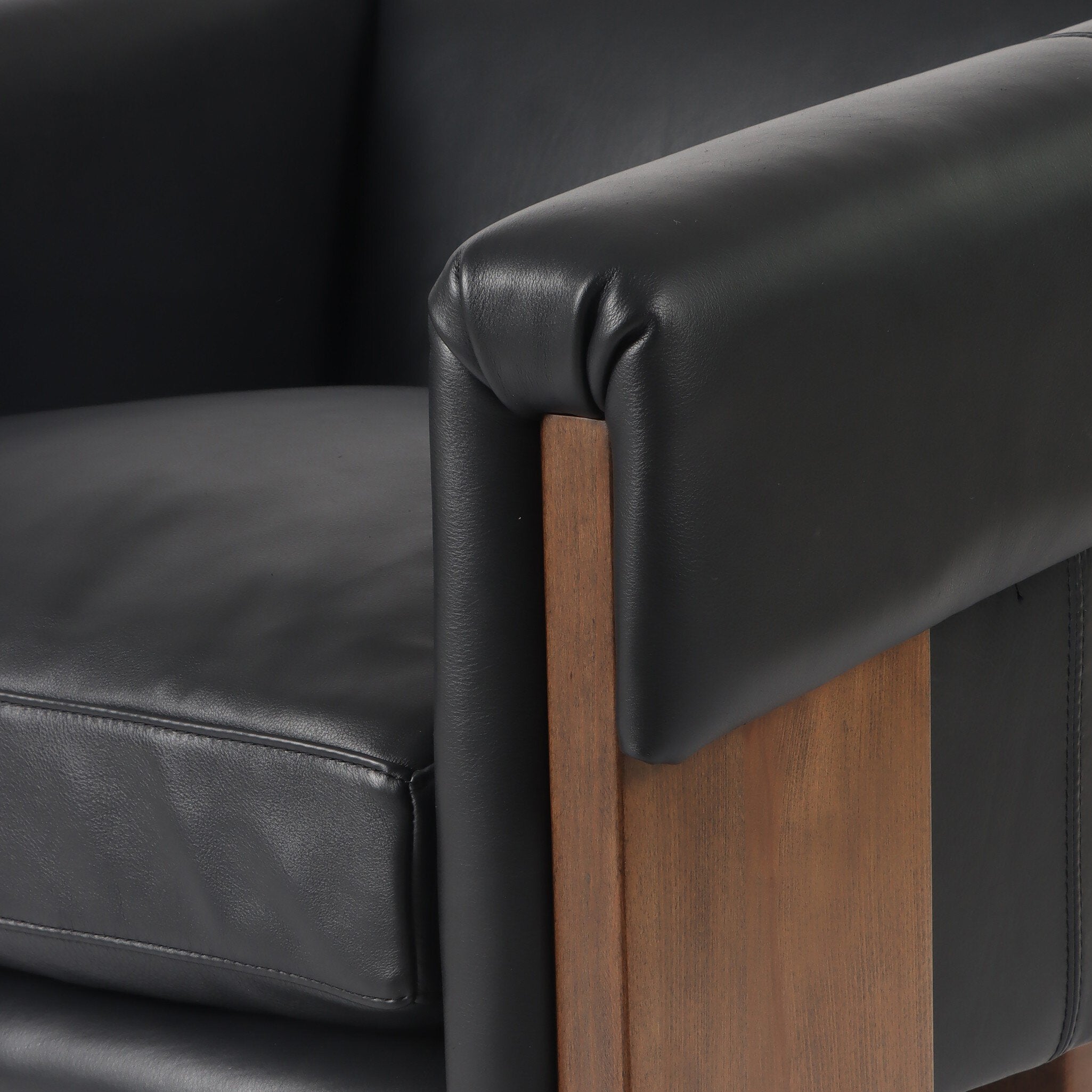 Four Hands Cairo Chair — Harrison Black-Sienna Brown