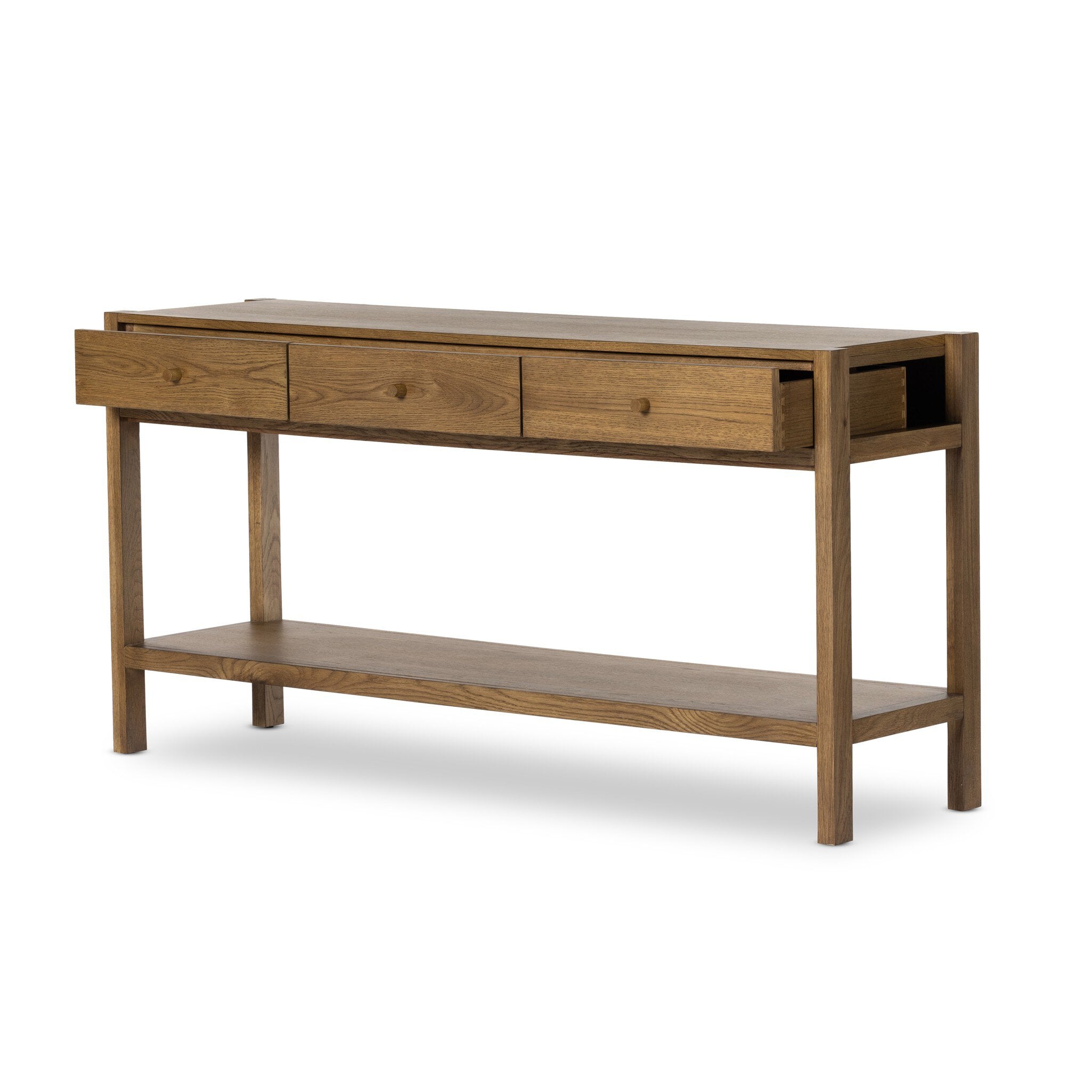 Four Hands Meadow Console Table — Tawny Oak-Tawny Oak Veneer