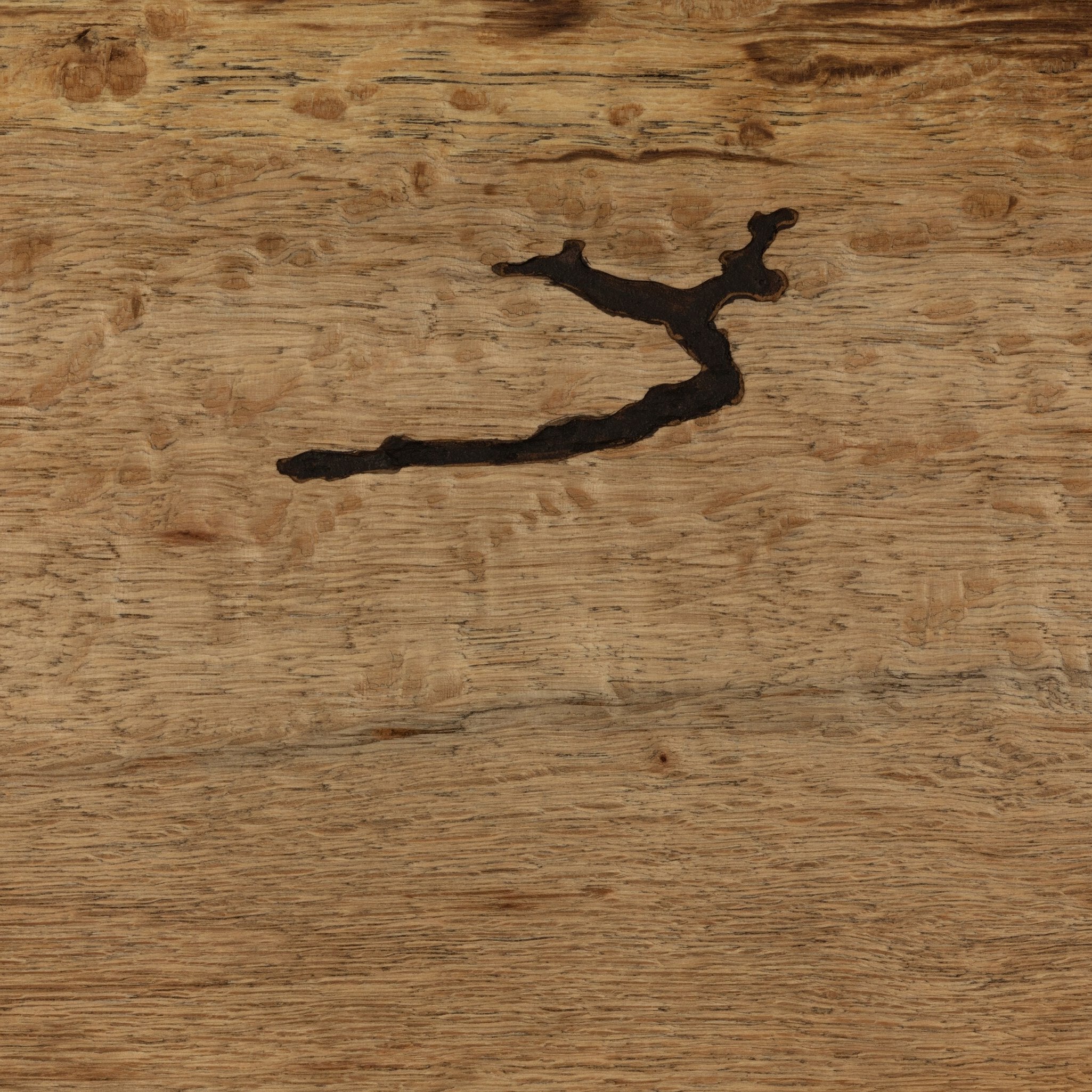 Four Hands Abaso Console Table — Rustic Wormwood Oak