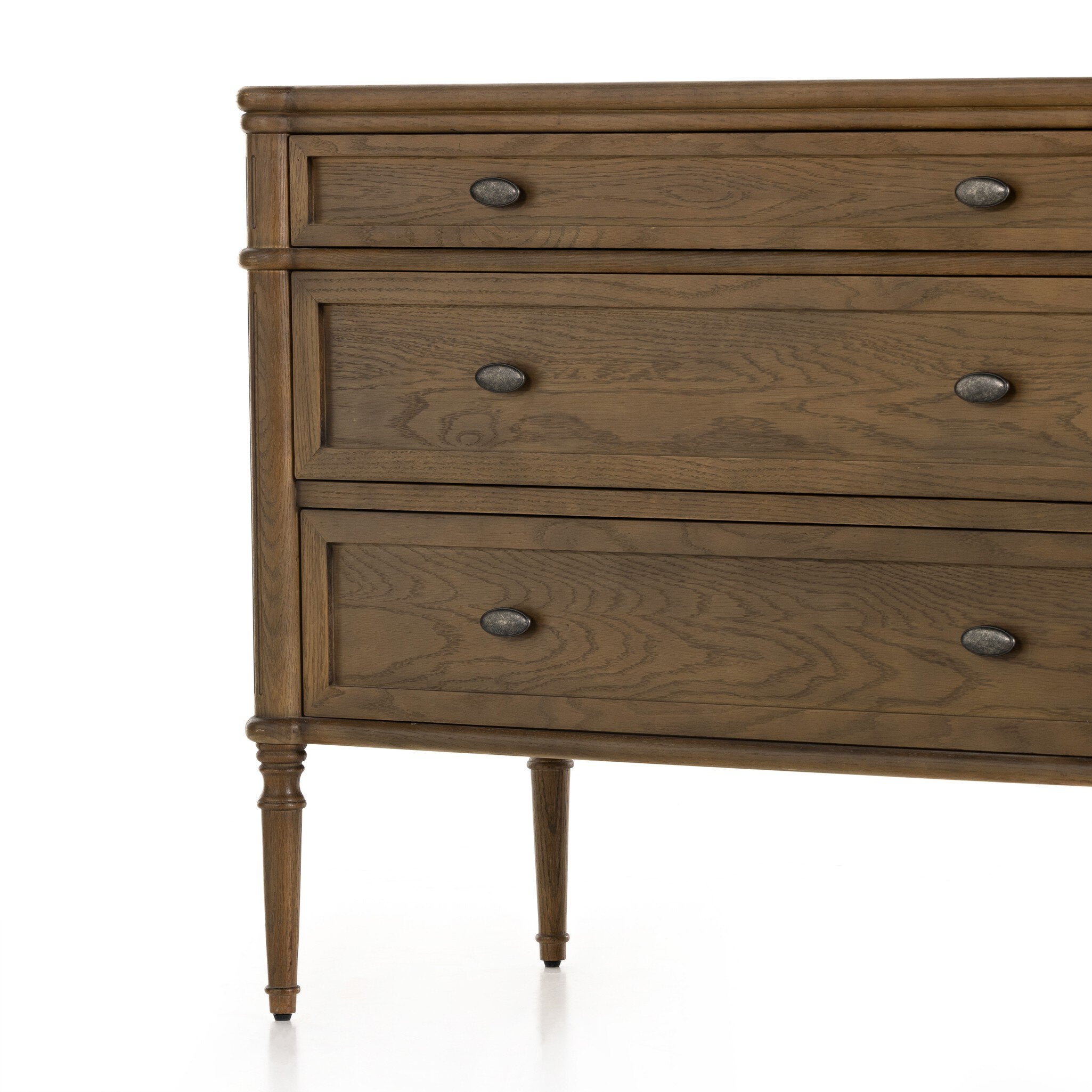 Four Hands Toulouse Chest — Toasted Oak-Toasted Oak Veneer-Aged Brass