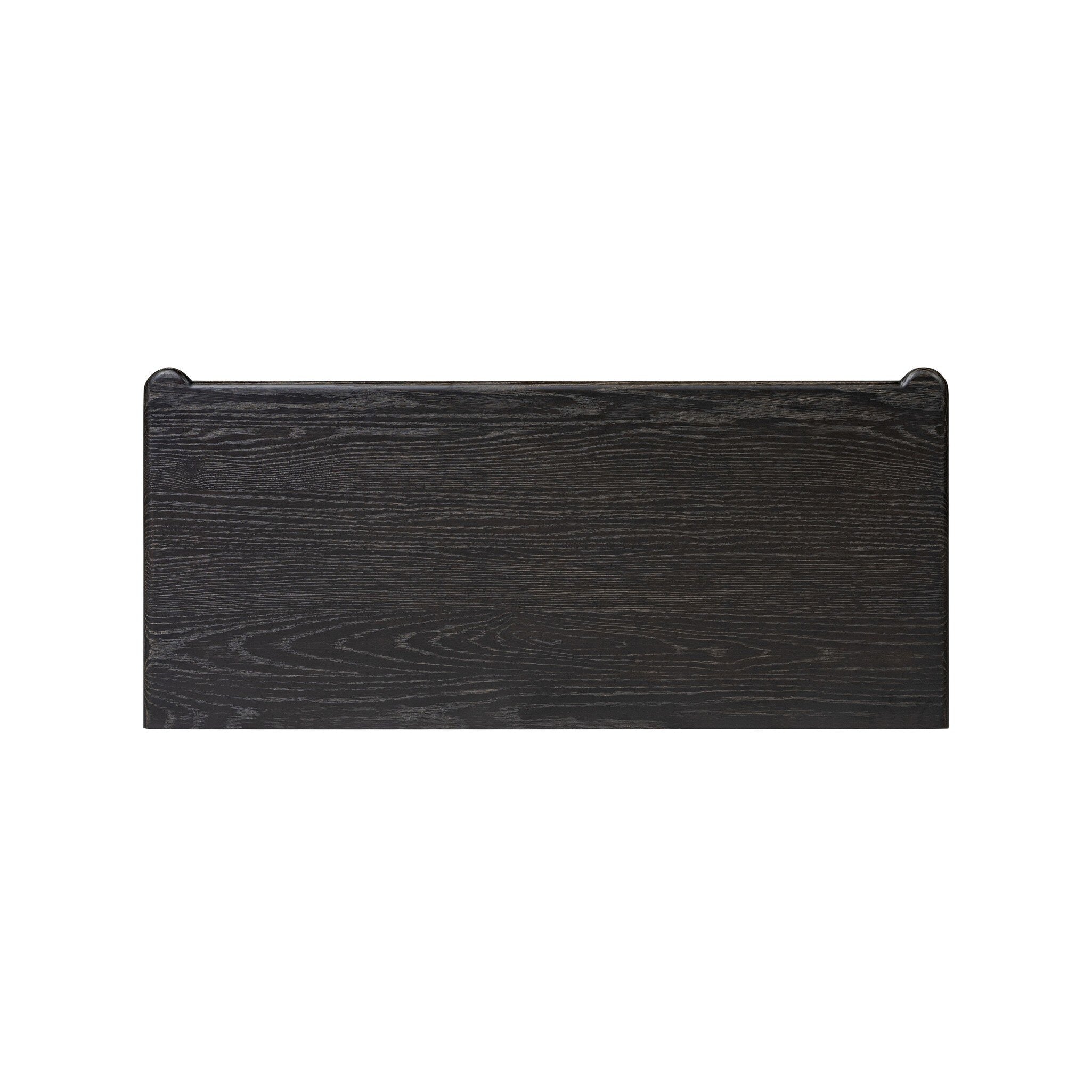 Four Hands Toulouse Chest — Distressed Black-Distressed Black Oak-Aged Brass